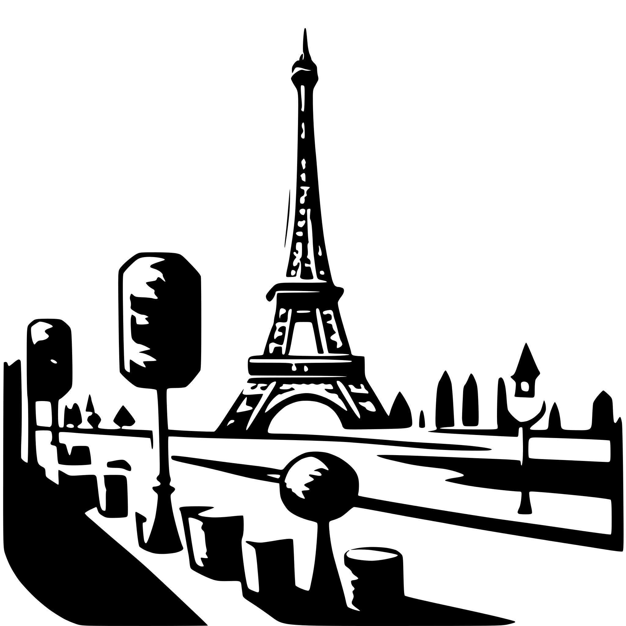 AI-generated SVG of a Paris