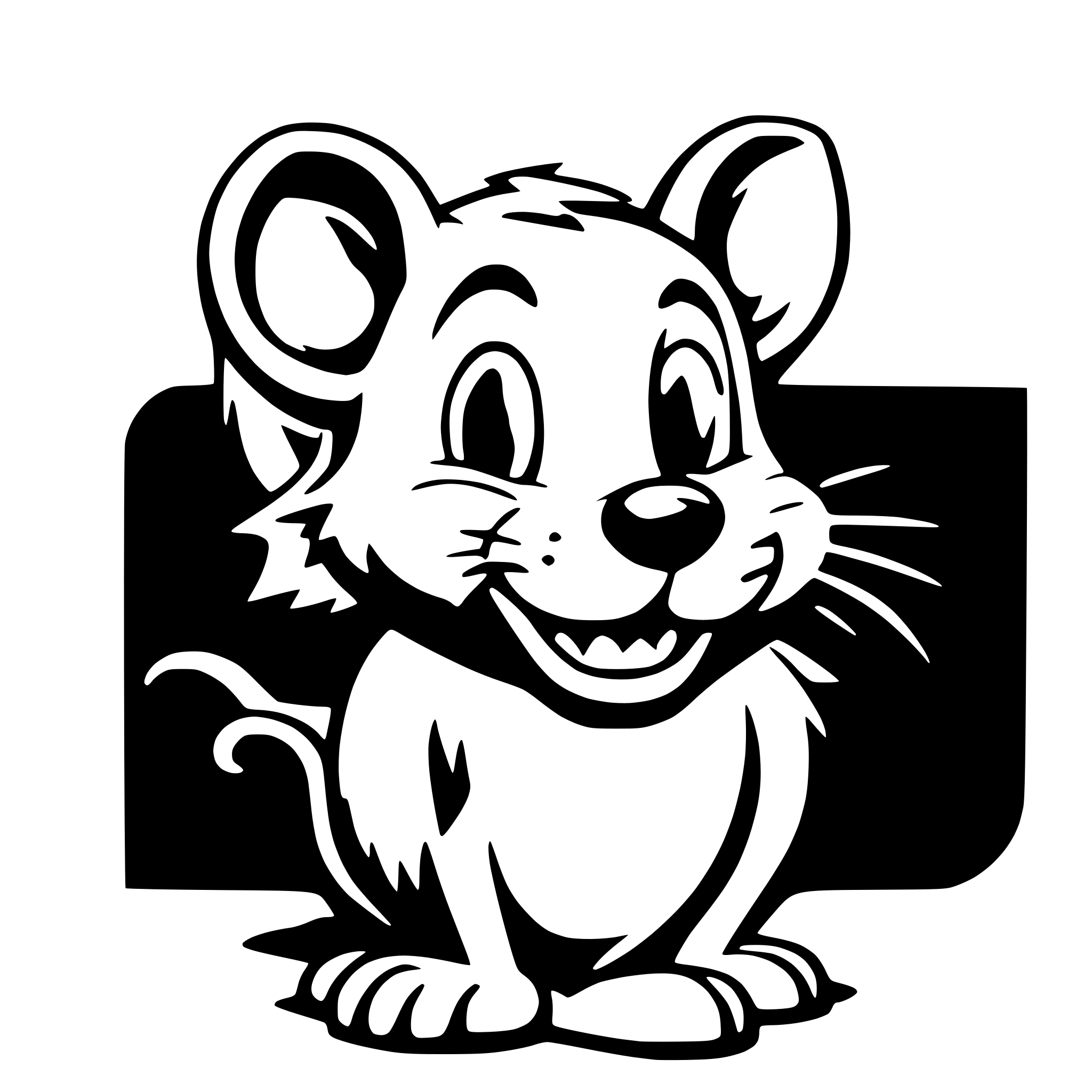 AI-generated SVG of 'jerry from tom and jerry'
