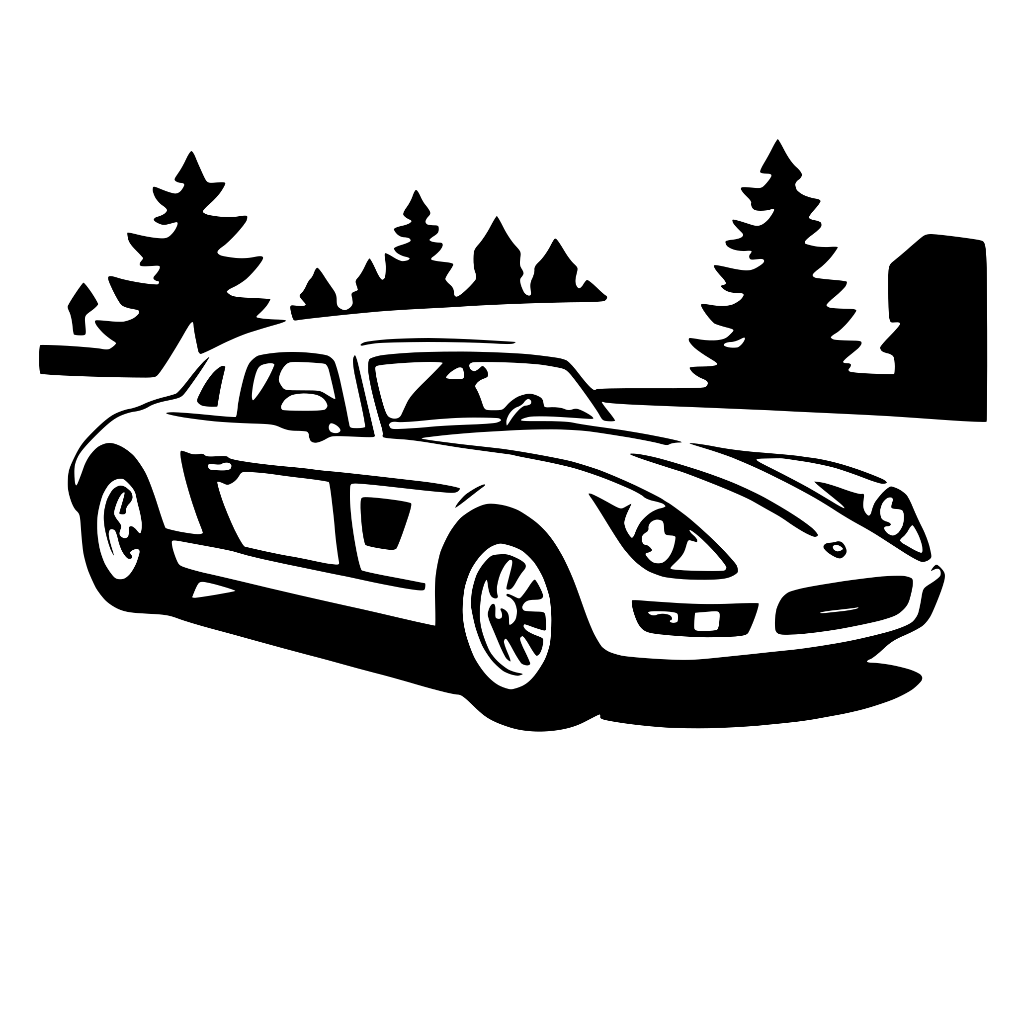AI-generated SVG of 'roadster'