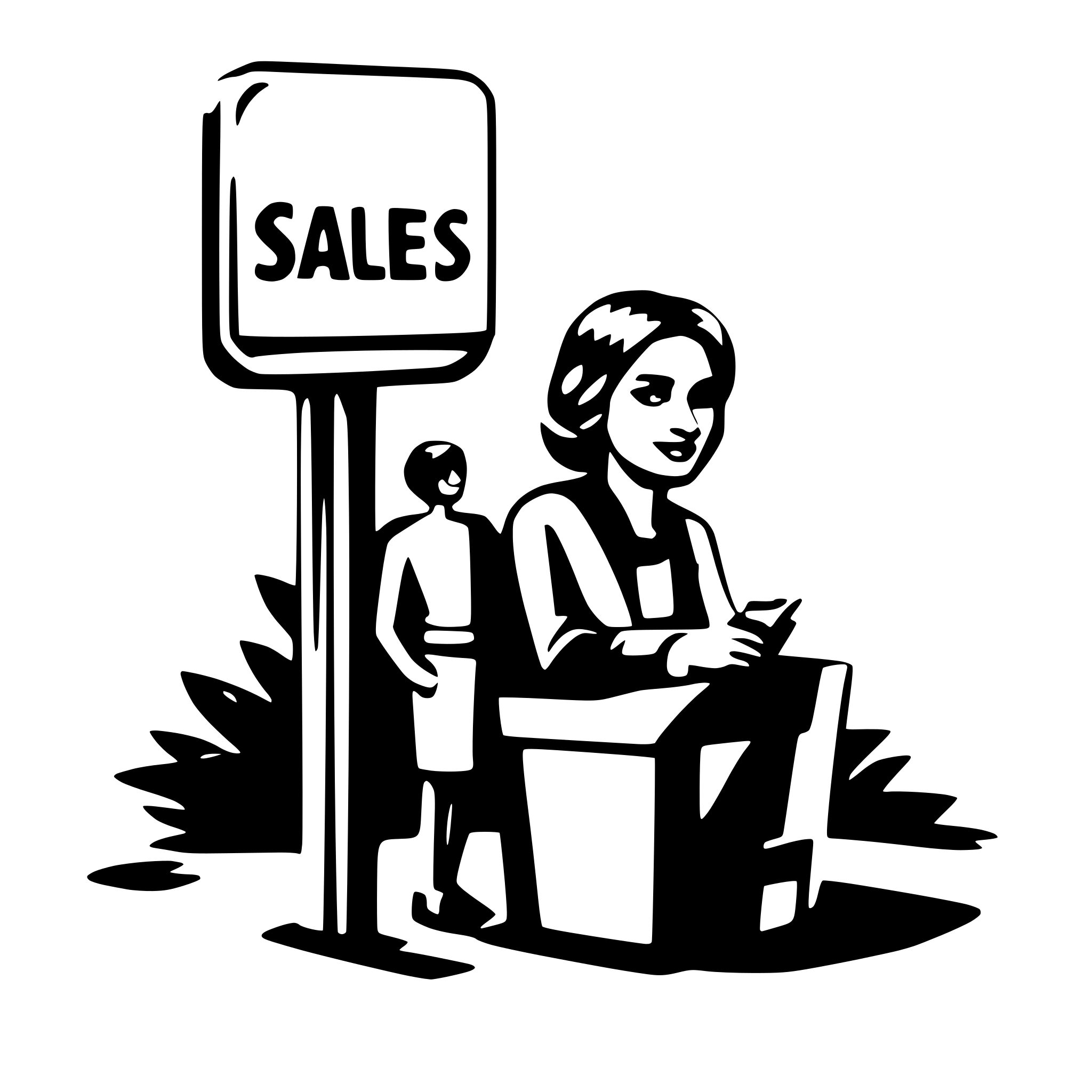 AI-generated SVG of a sales