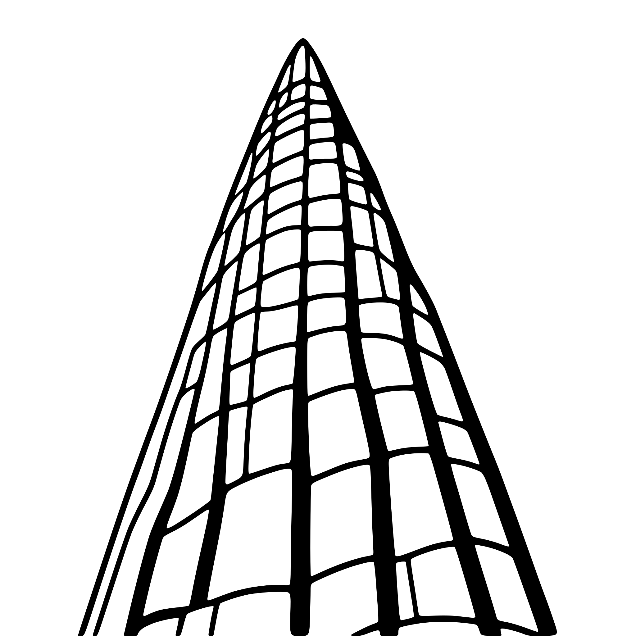AI-generated SVG of 'cathedral spire reaching sky'