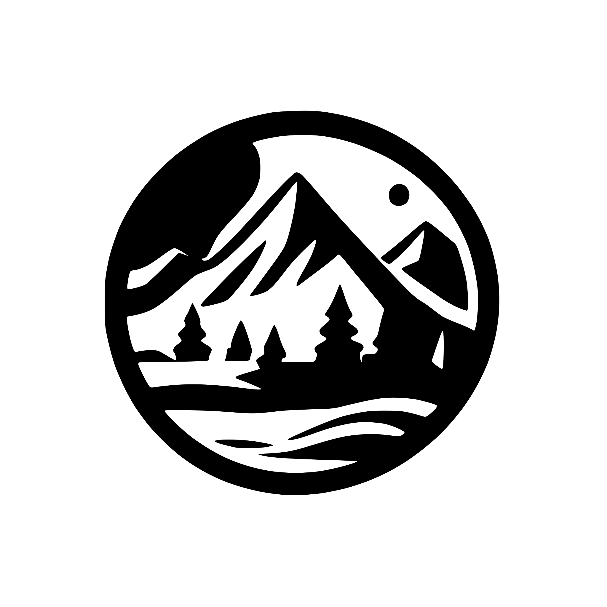 AI-generated SVG of a mountain