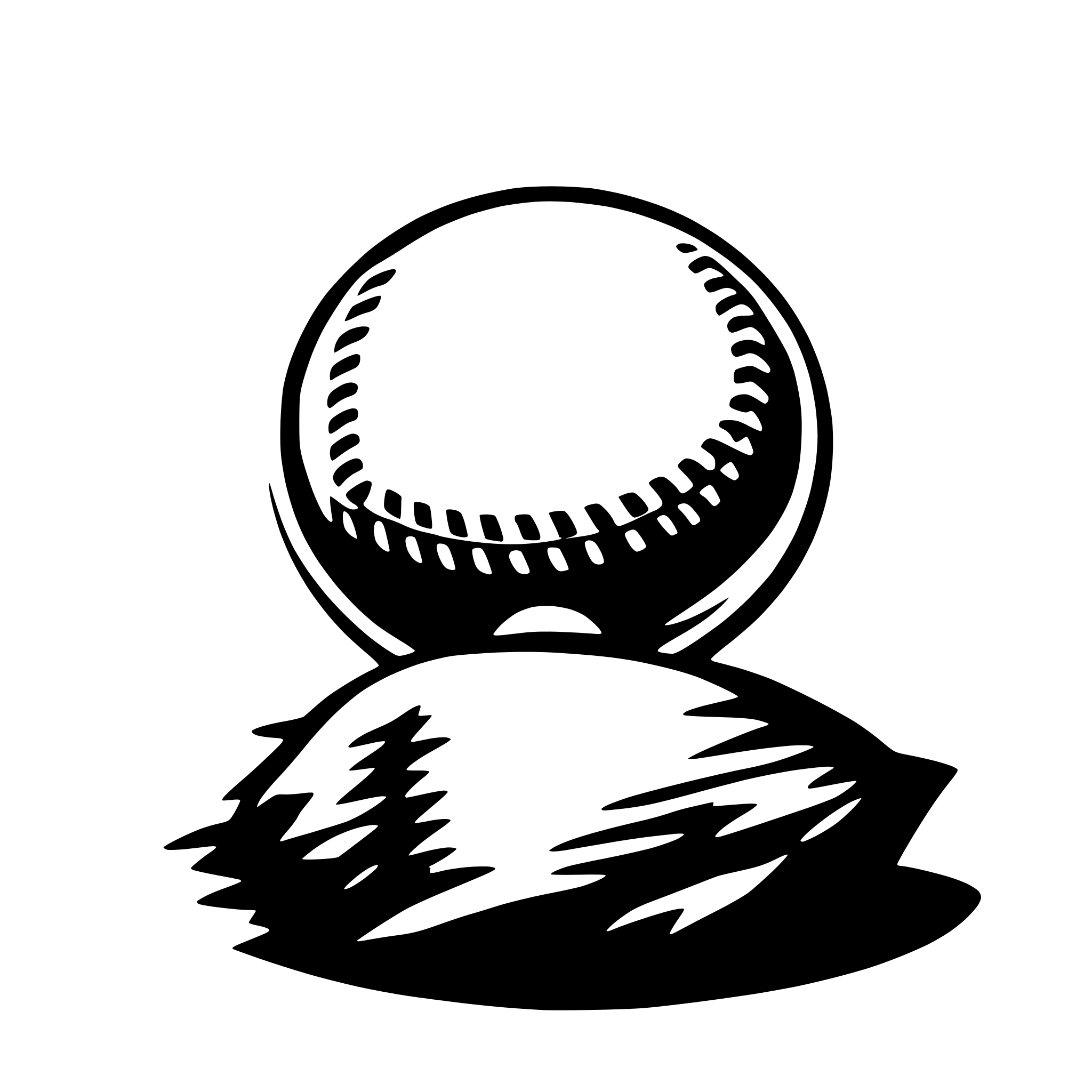 AI-generated SVG of 'baseball'