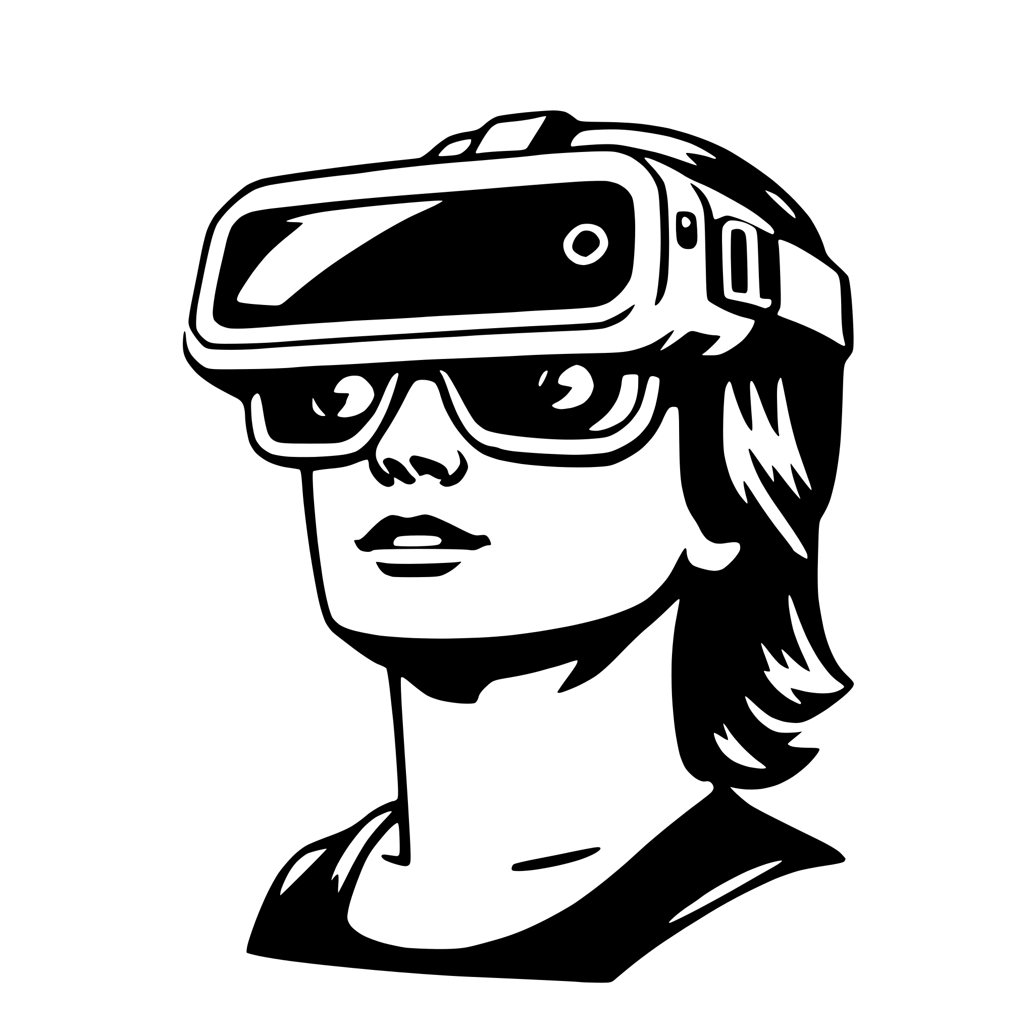 AI-generated SVG of 'vr headset'