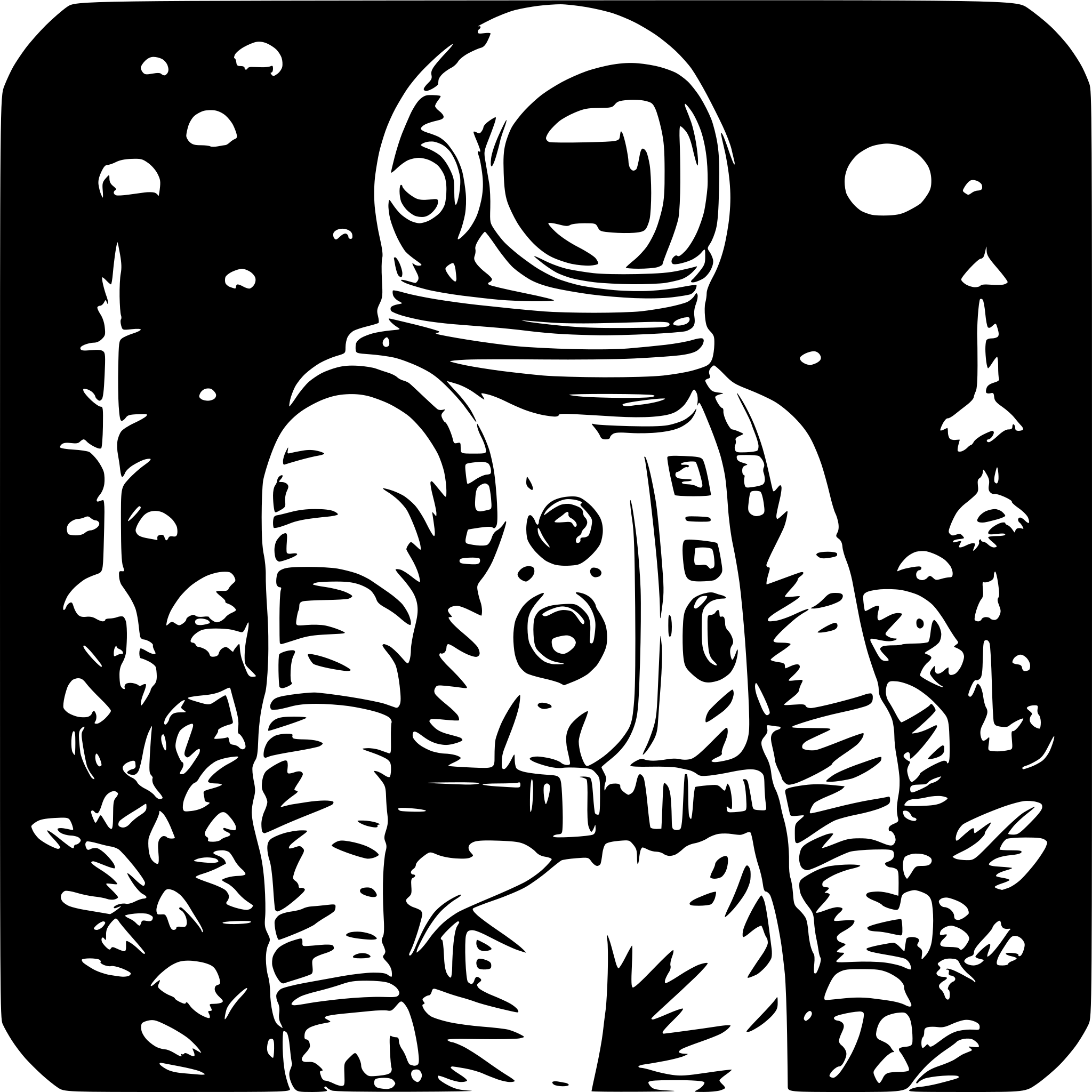AI-generated SVG of 'astronaut,'
