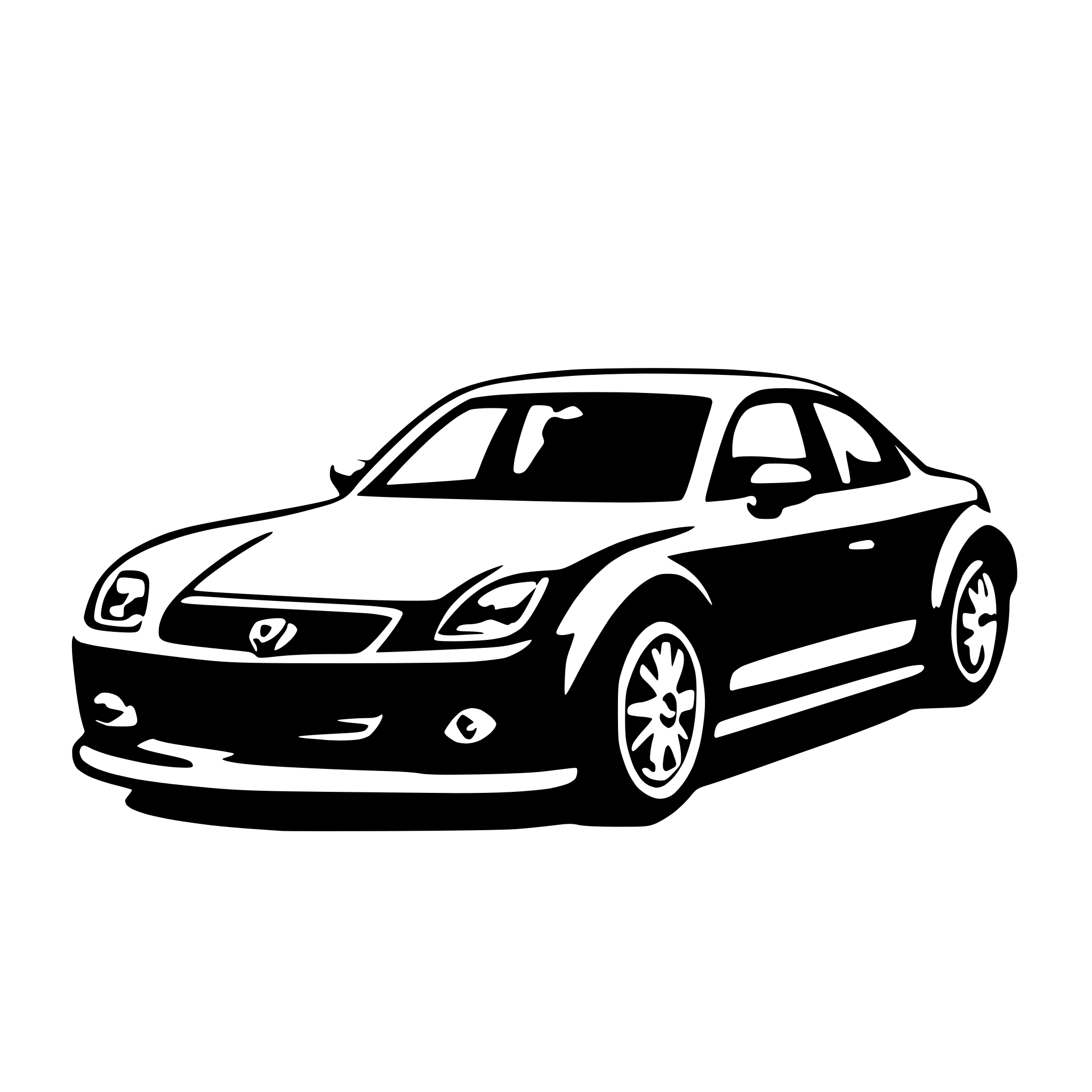 AI-generated SVG of 'a car'