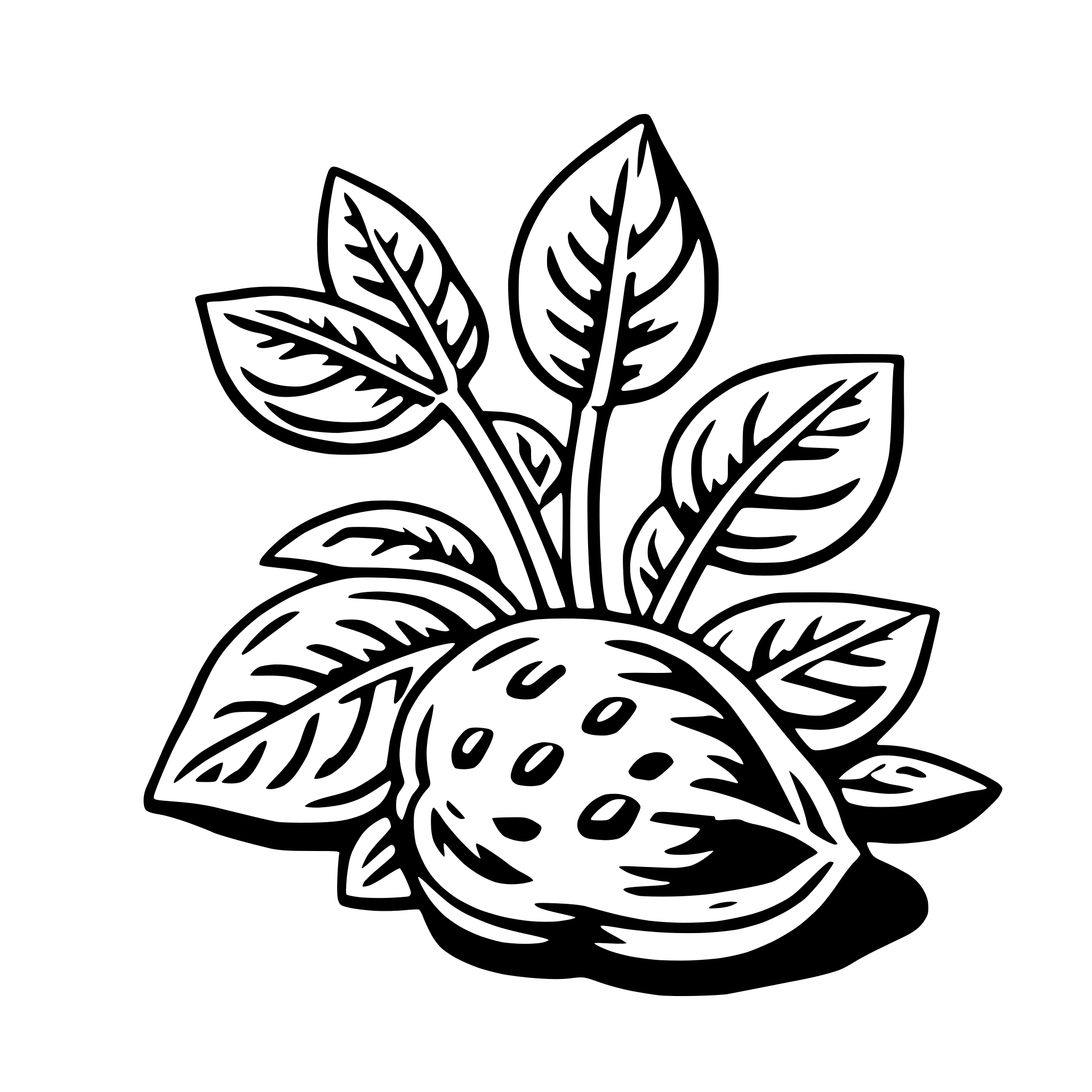 AI-generated SVG of a spinach