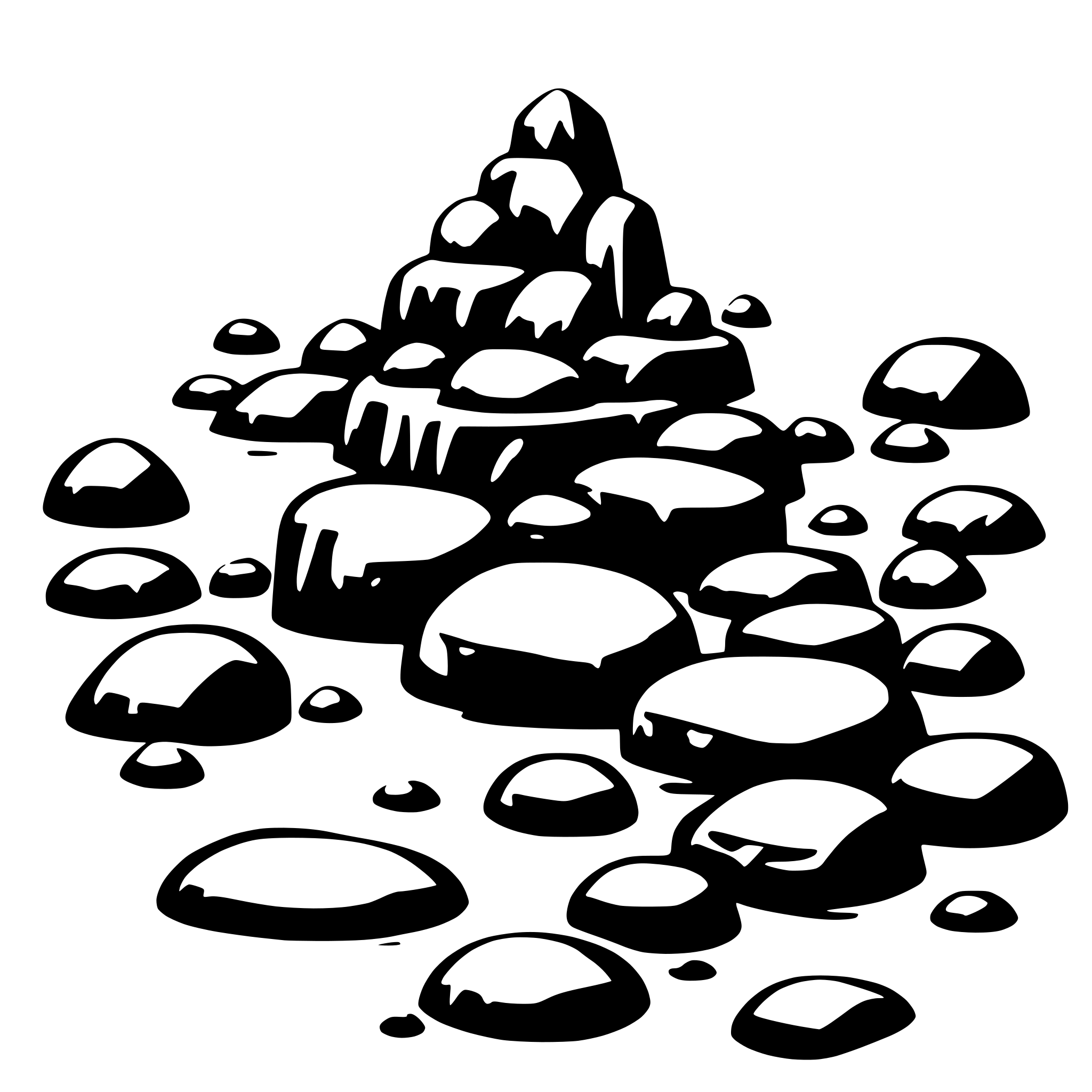 AI-generated SVG of 'water stones'