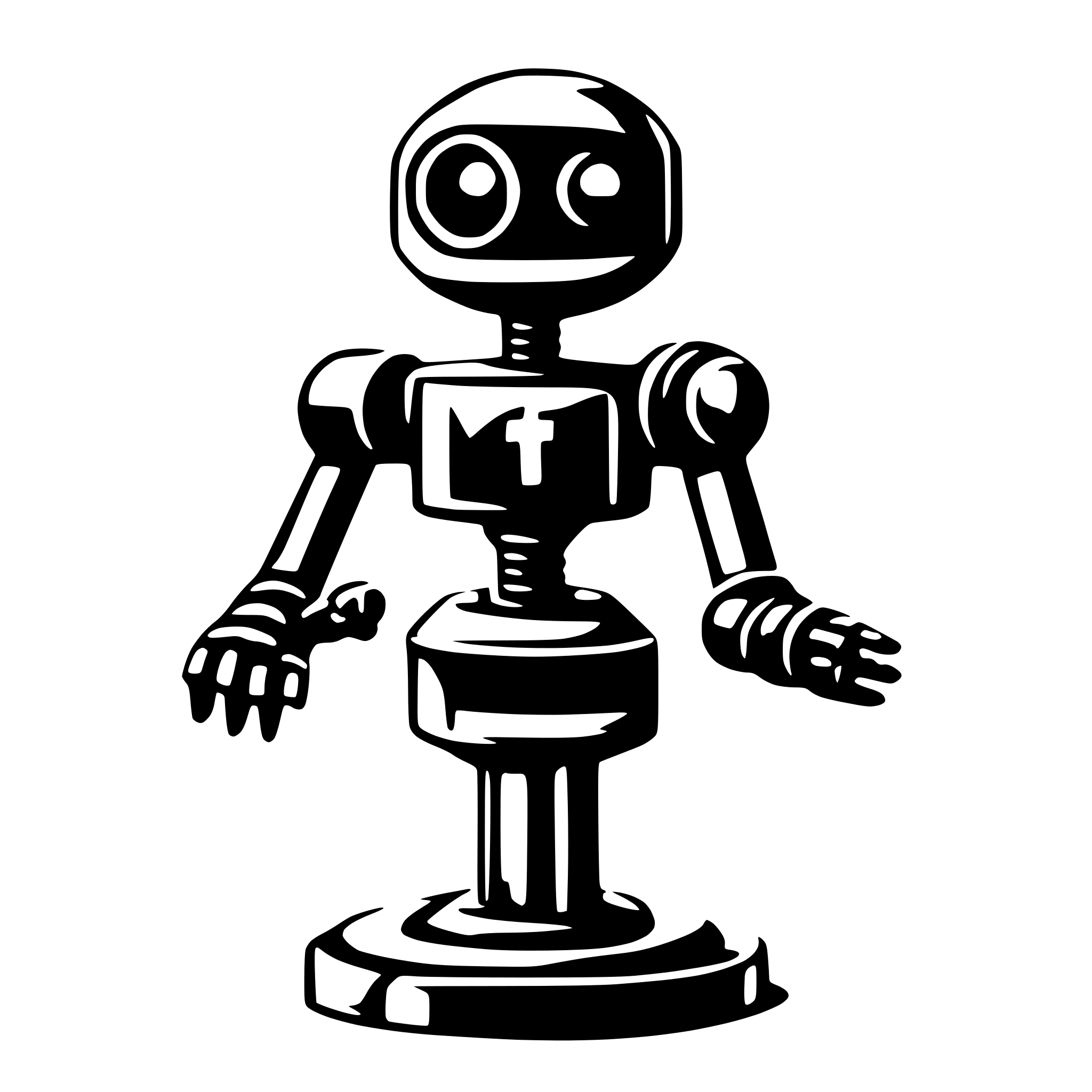 AI-generated SVG of a telegram bot