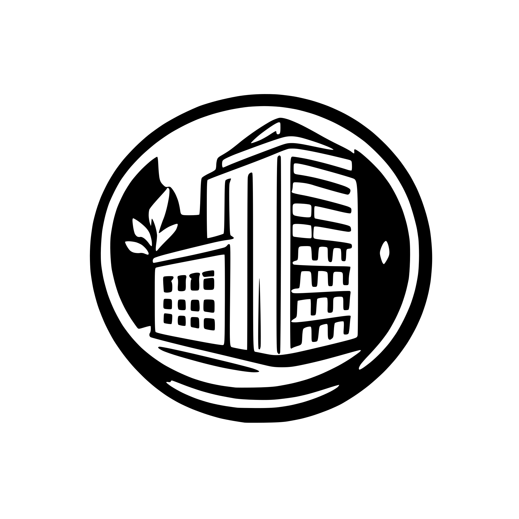 AI-generated SVG of a eDOMUS - application for managing buildings and apartments