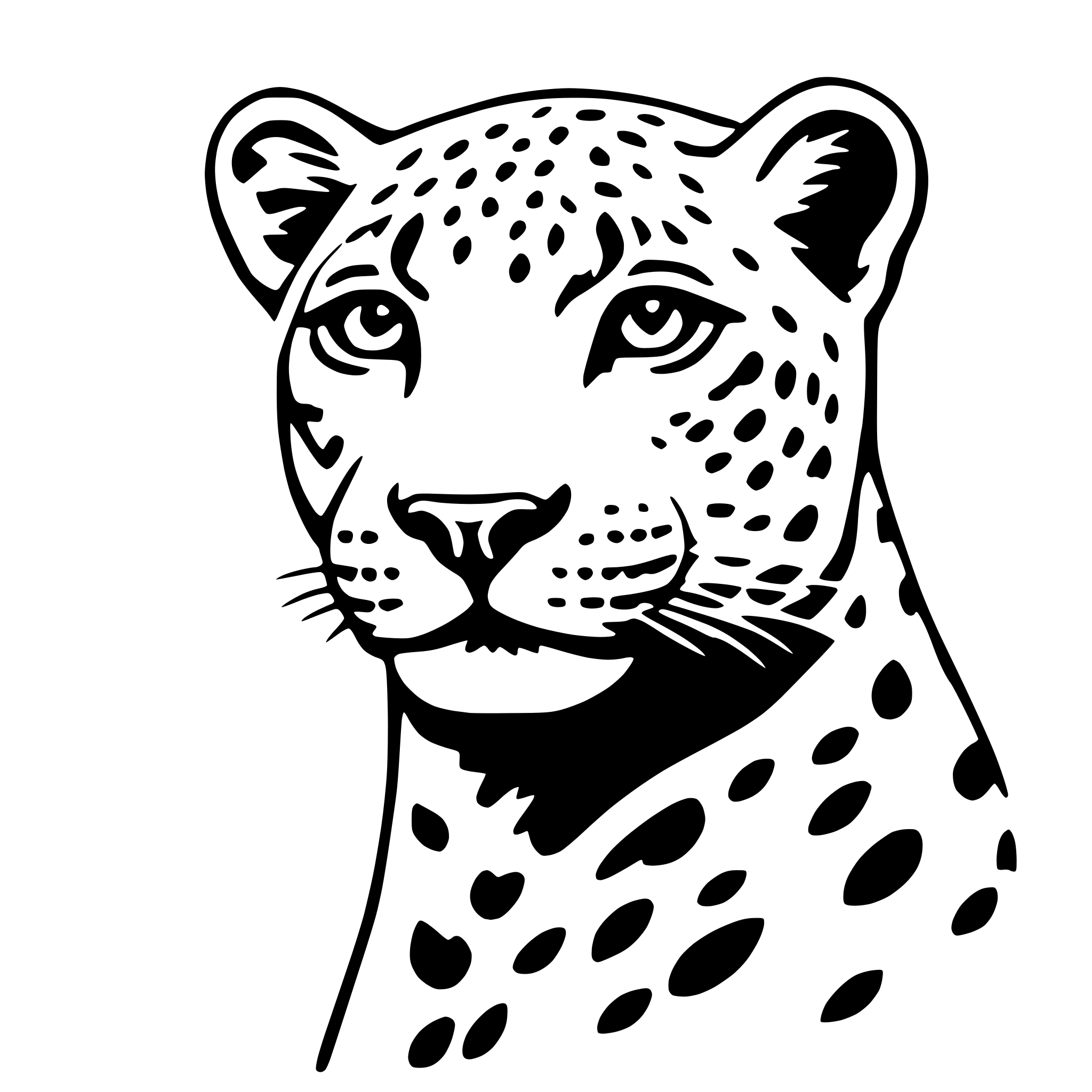 AI-generated SVG of 'leopard'