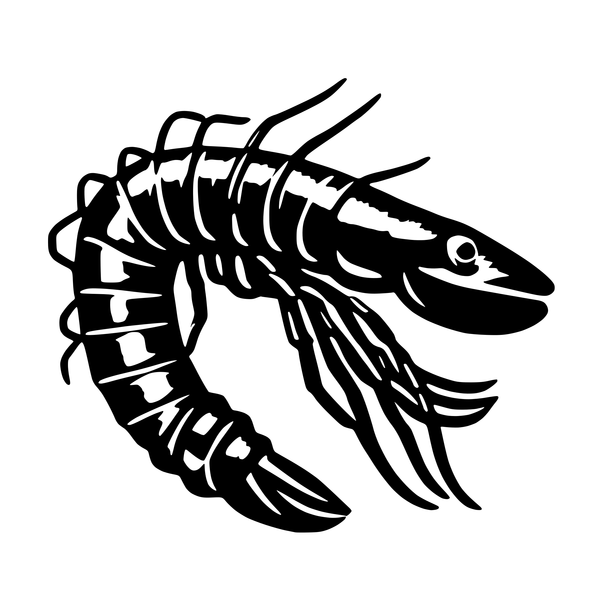 AI-generated SVG of 'Neocaradina shrimp'