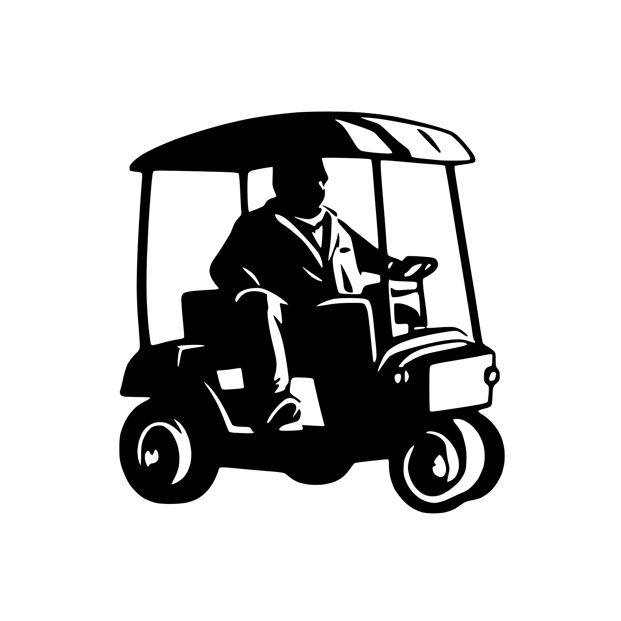 AI-generated SVG of a a fat mafia man sitting inside a golf cart AI-generated SVG of a a fat mafia man sitting inside a golf cart