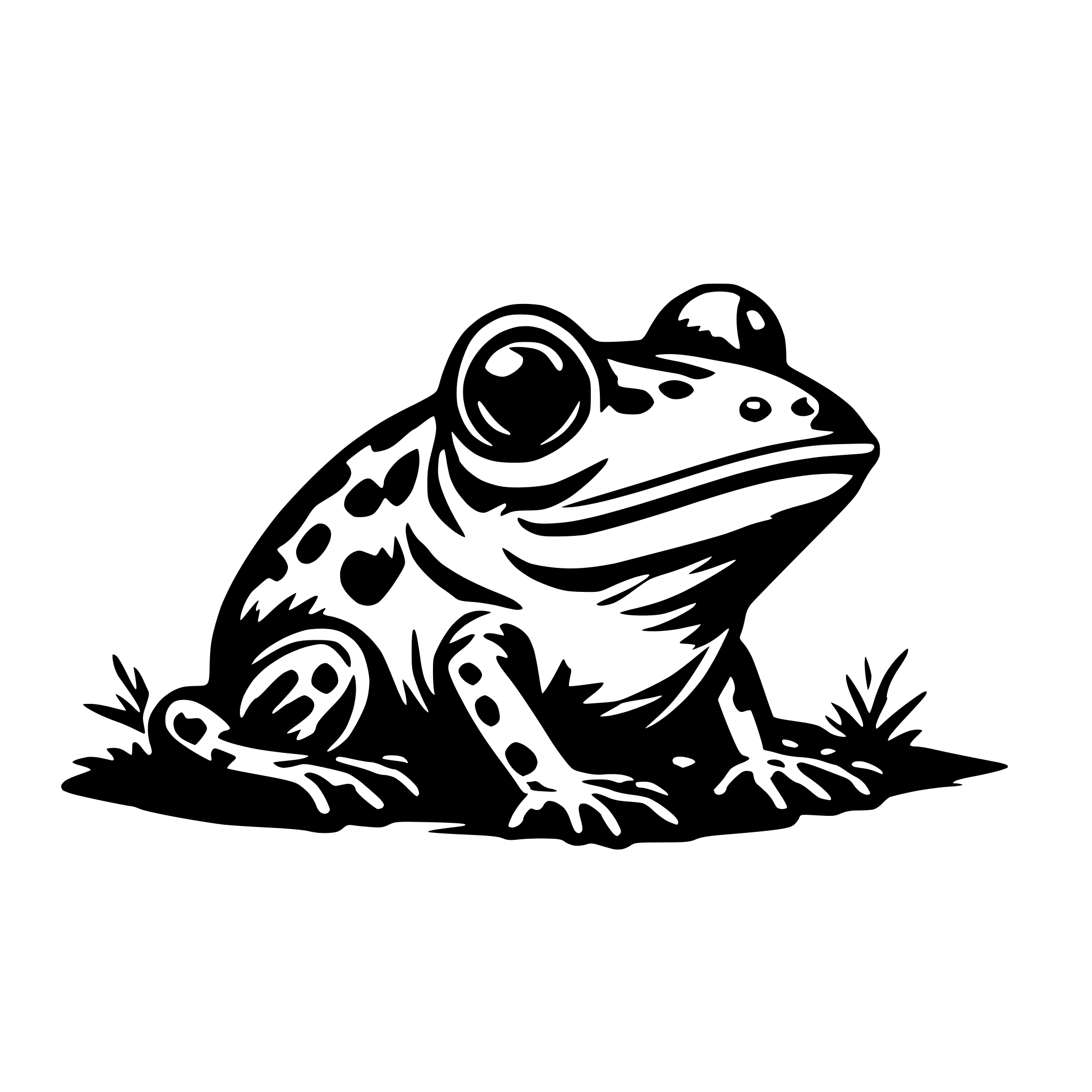 AI-generated SVG of a weltraum frosch