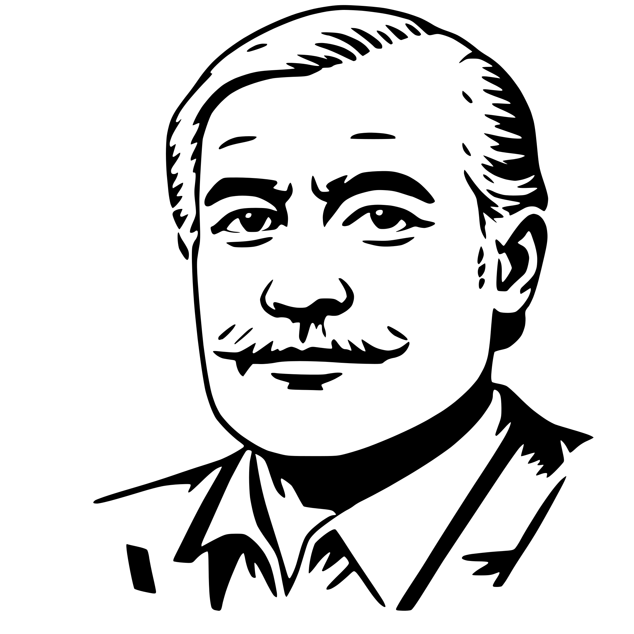 AI-generated SVG of a ernest hemingway