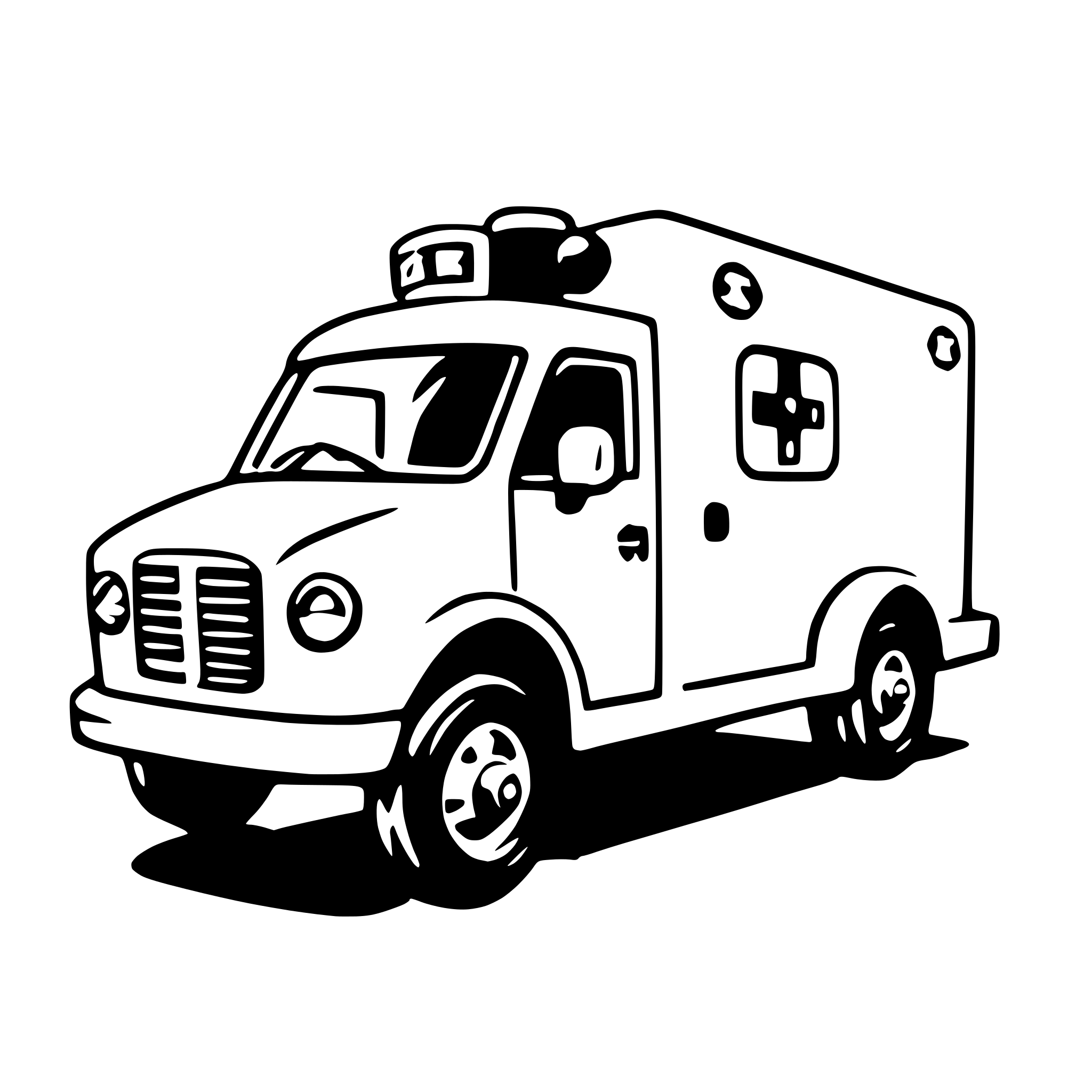 AI-generated SVG of 'ambulance'