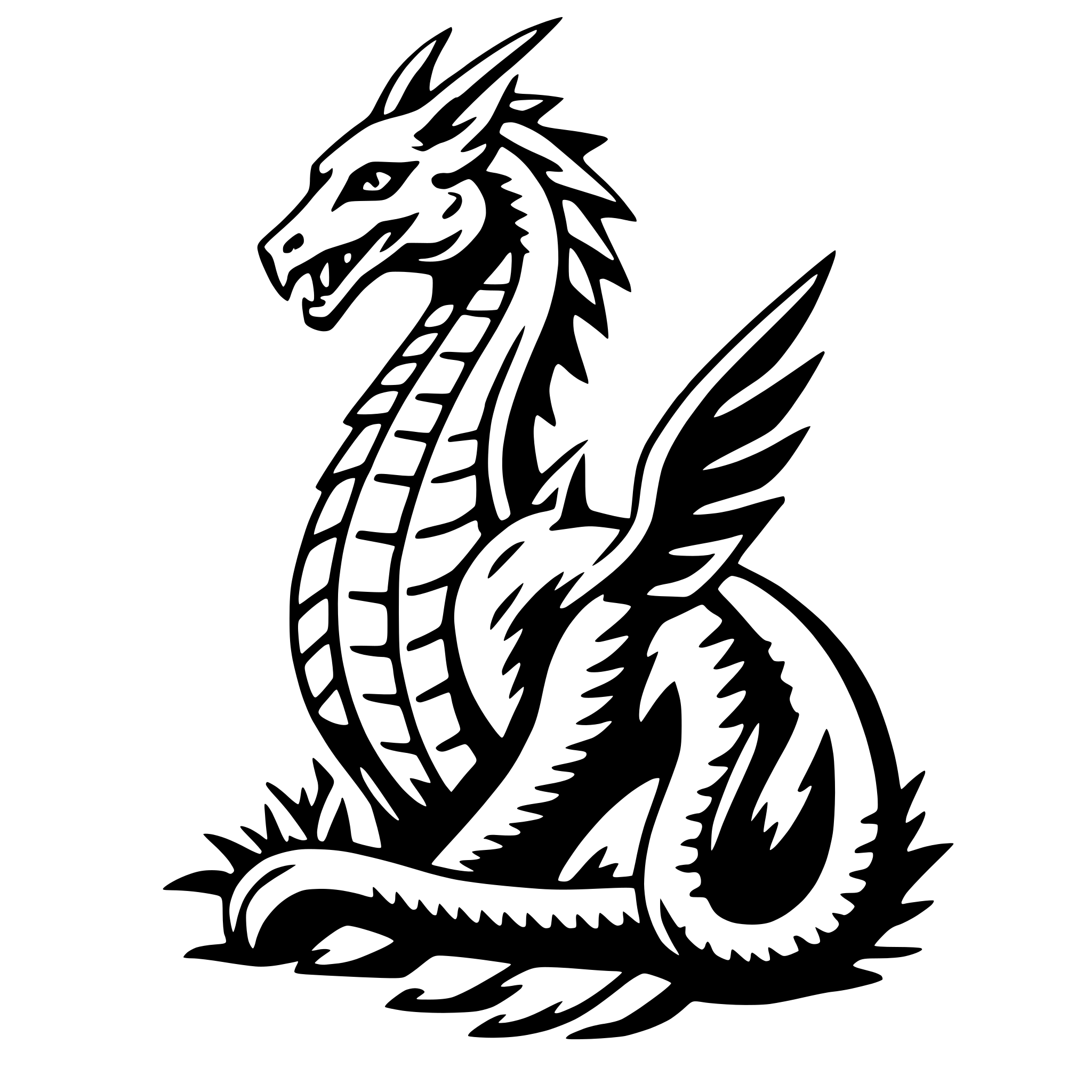 AI-generated SVG of 'tiamat'