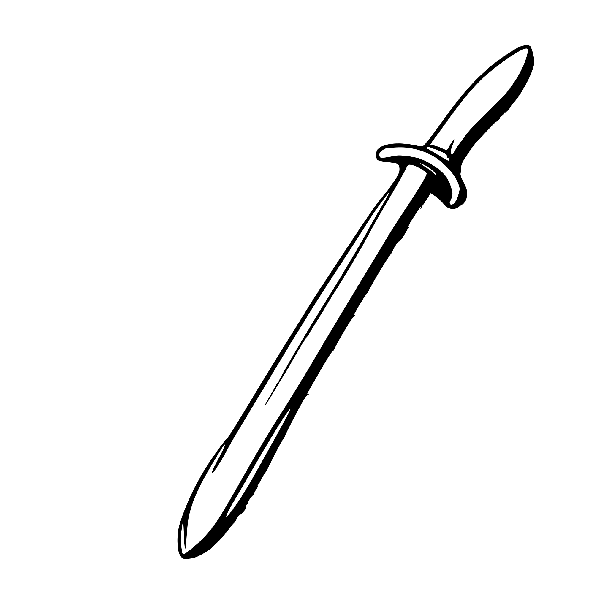 AI-generated SVG of a sword