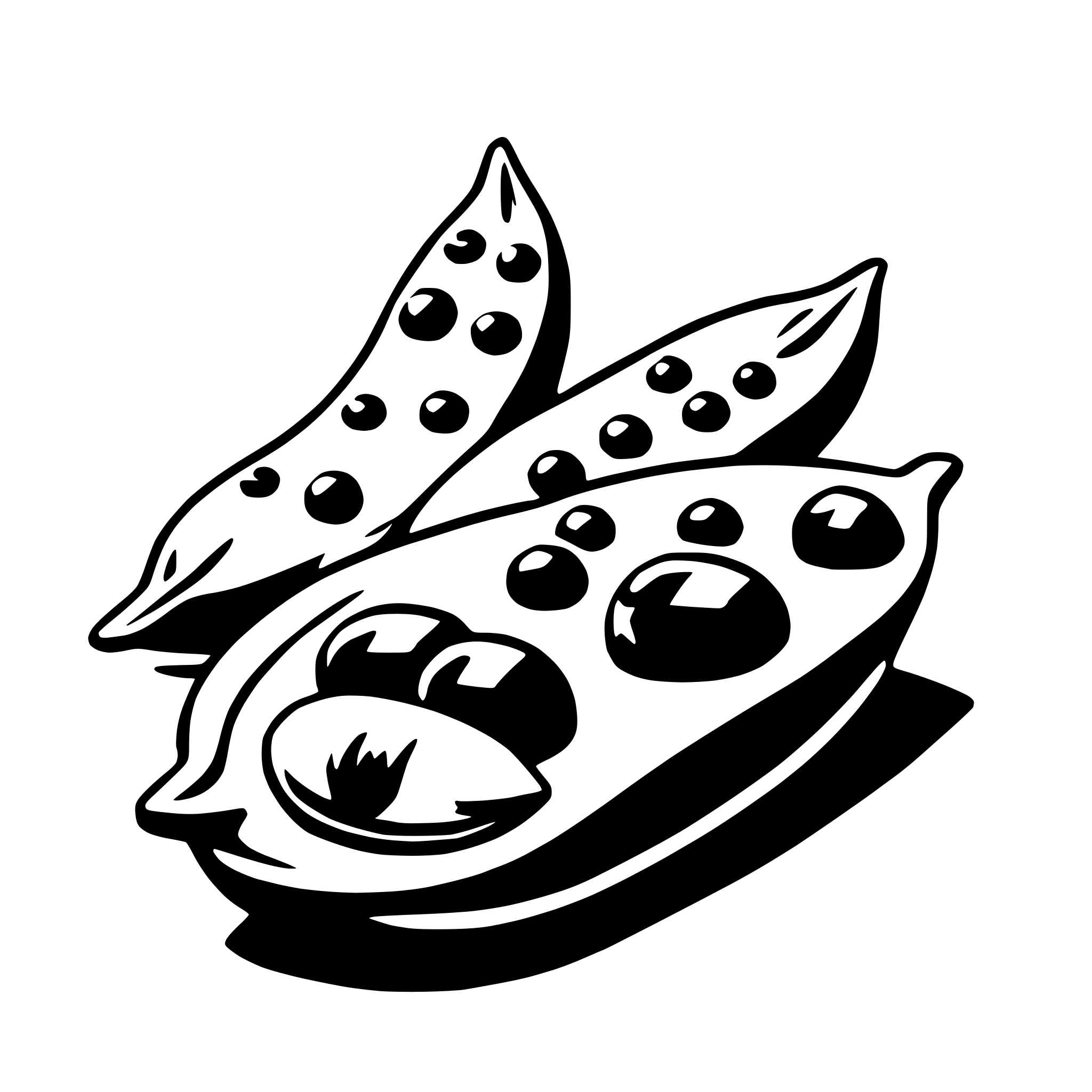 AI-generated SVG of a peas