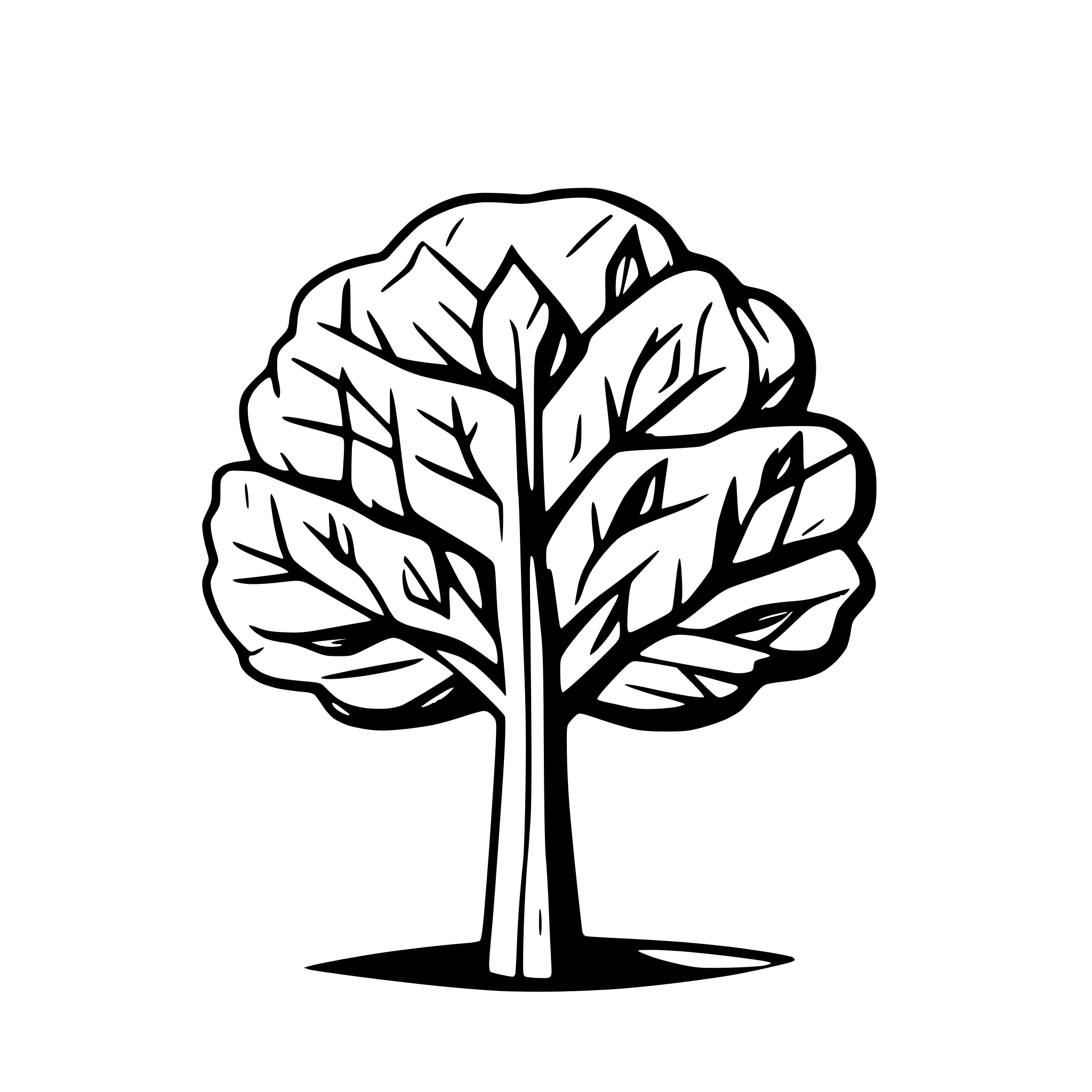AI-generated SVG of a tree
