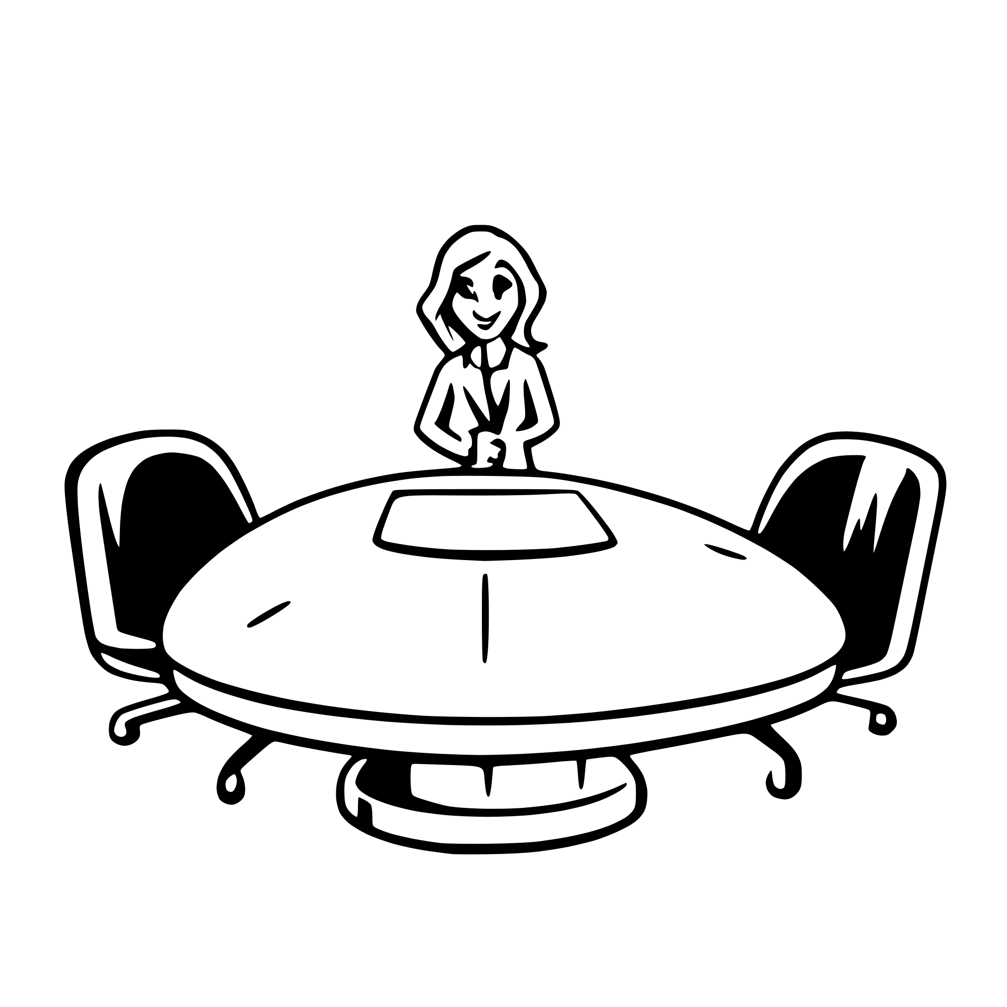 AI-generated SVG of a Politicians meeting table tabelt presenting AI-generated SVG of a Politicians meeting table tabelt presenting