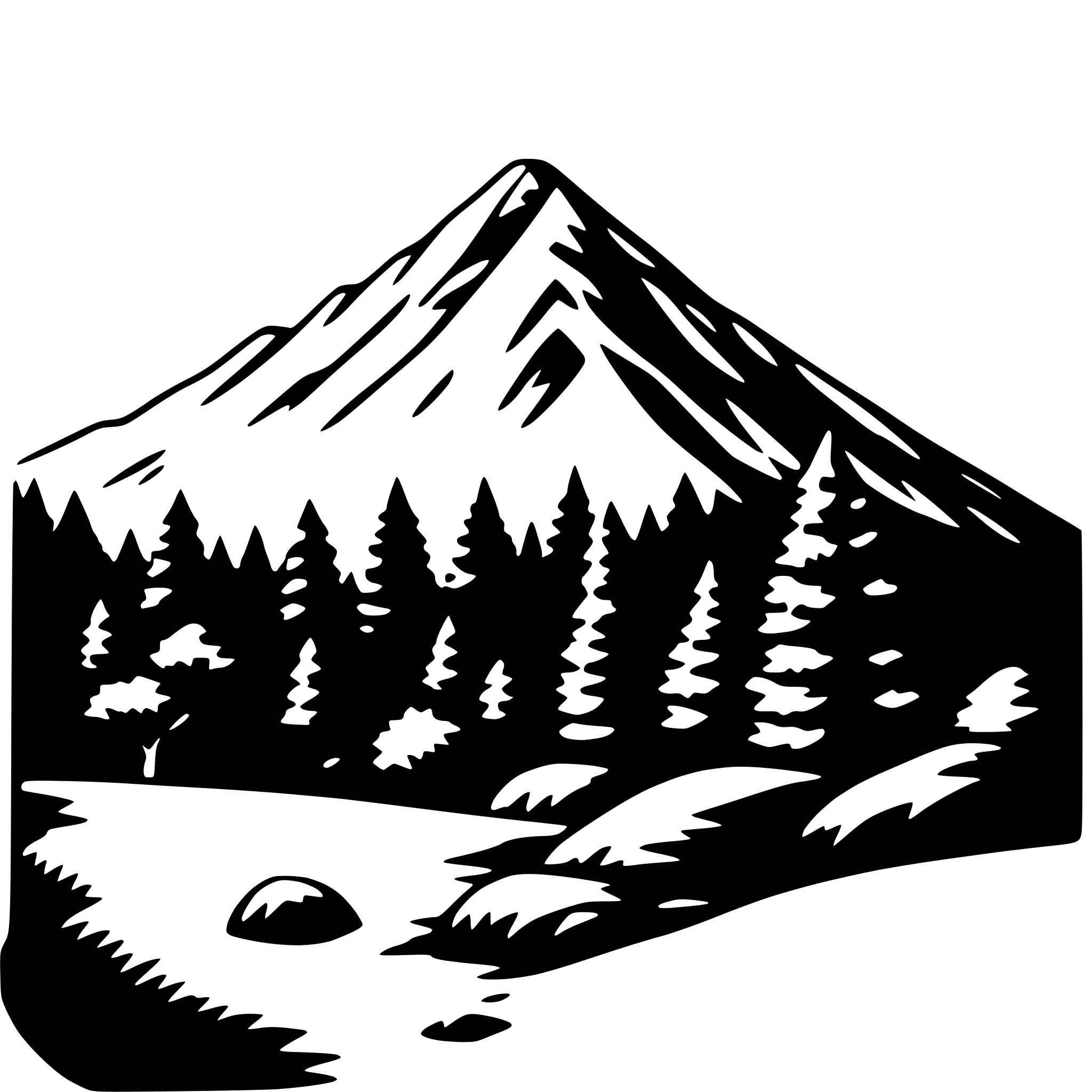 AI-generated SVG of a mountain