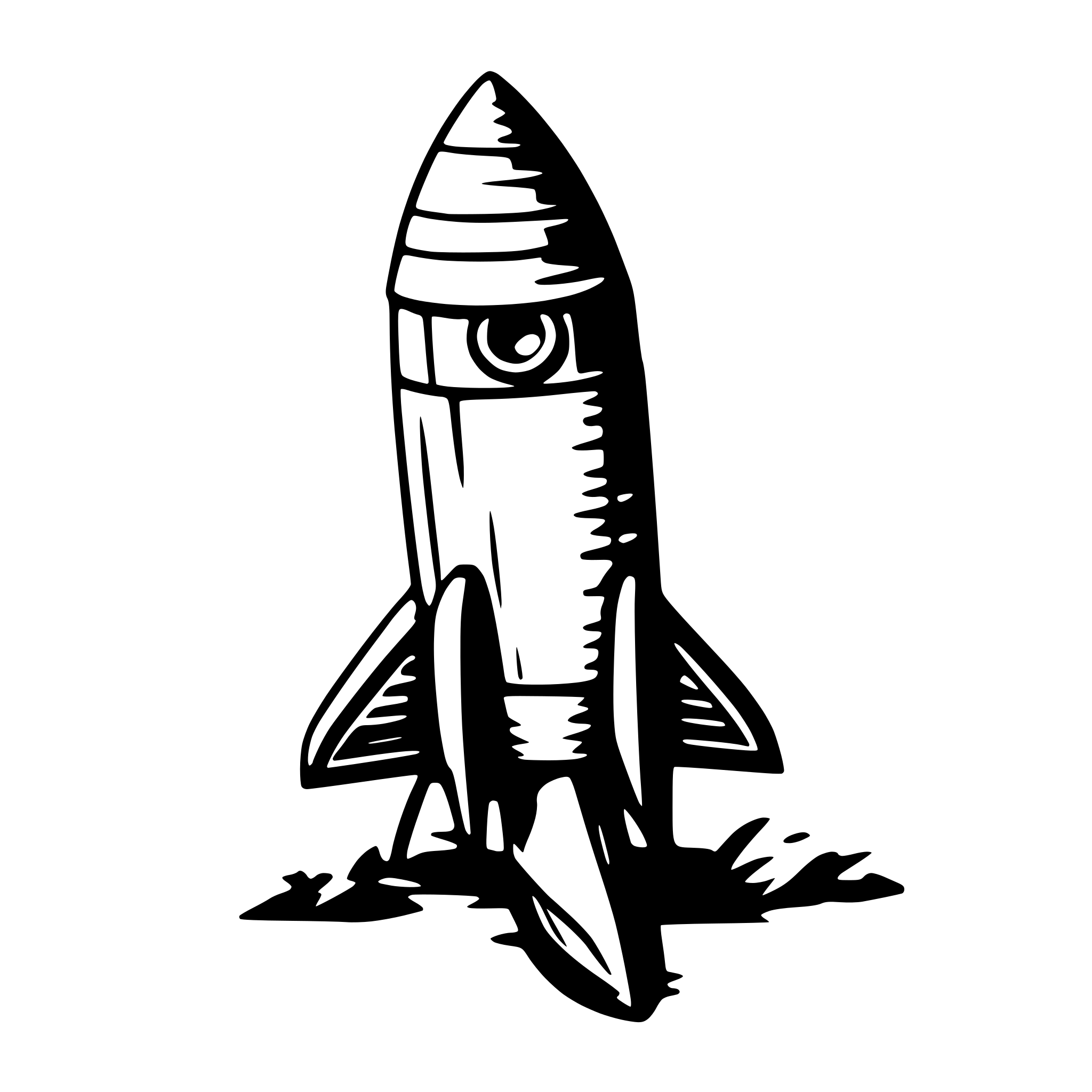 AI-generated SVG of a a child-like drawing of a wood toy rocket AI-generated SVG of a a child-like drawing of a wood toy rocket