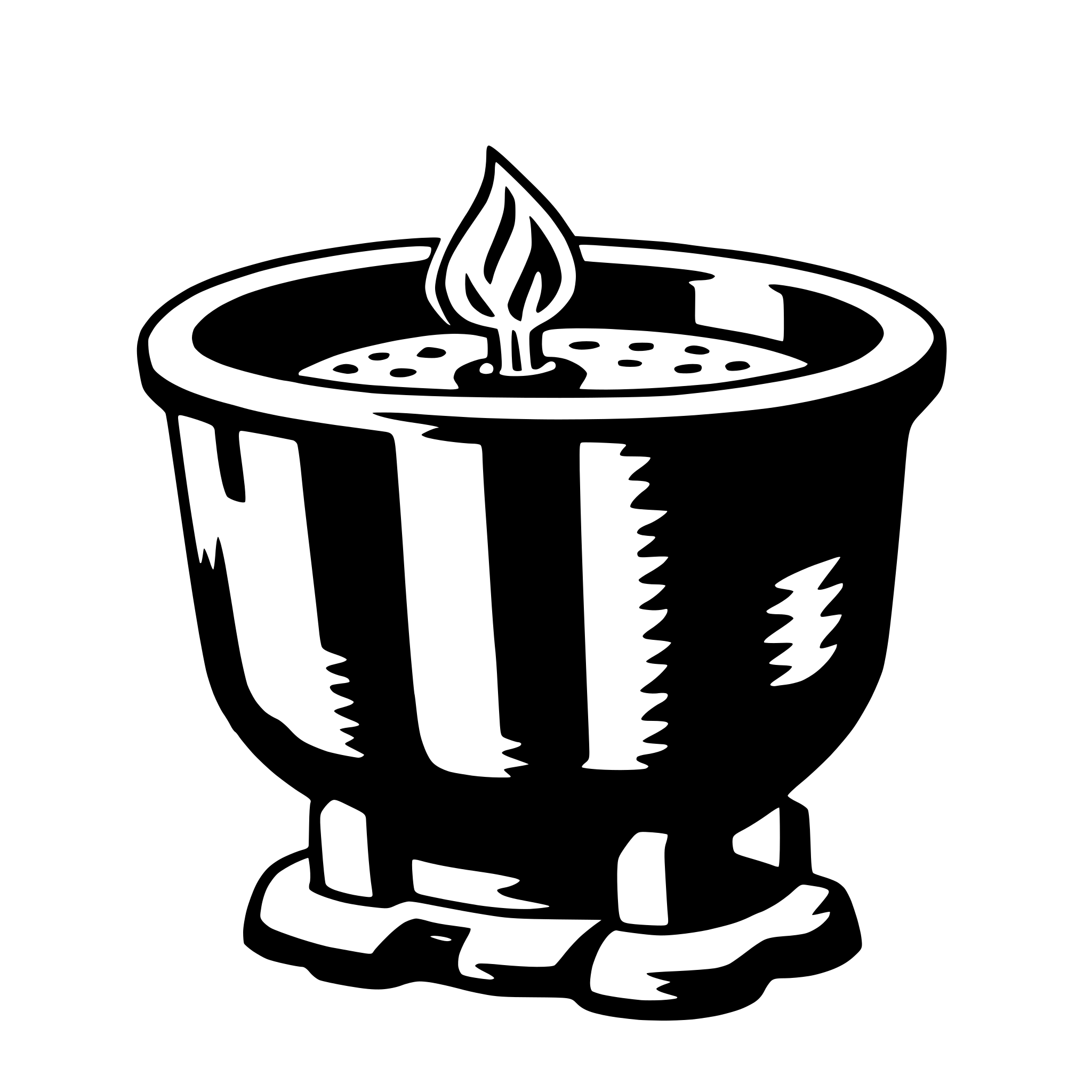 AI-generated SVG of a crucible