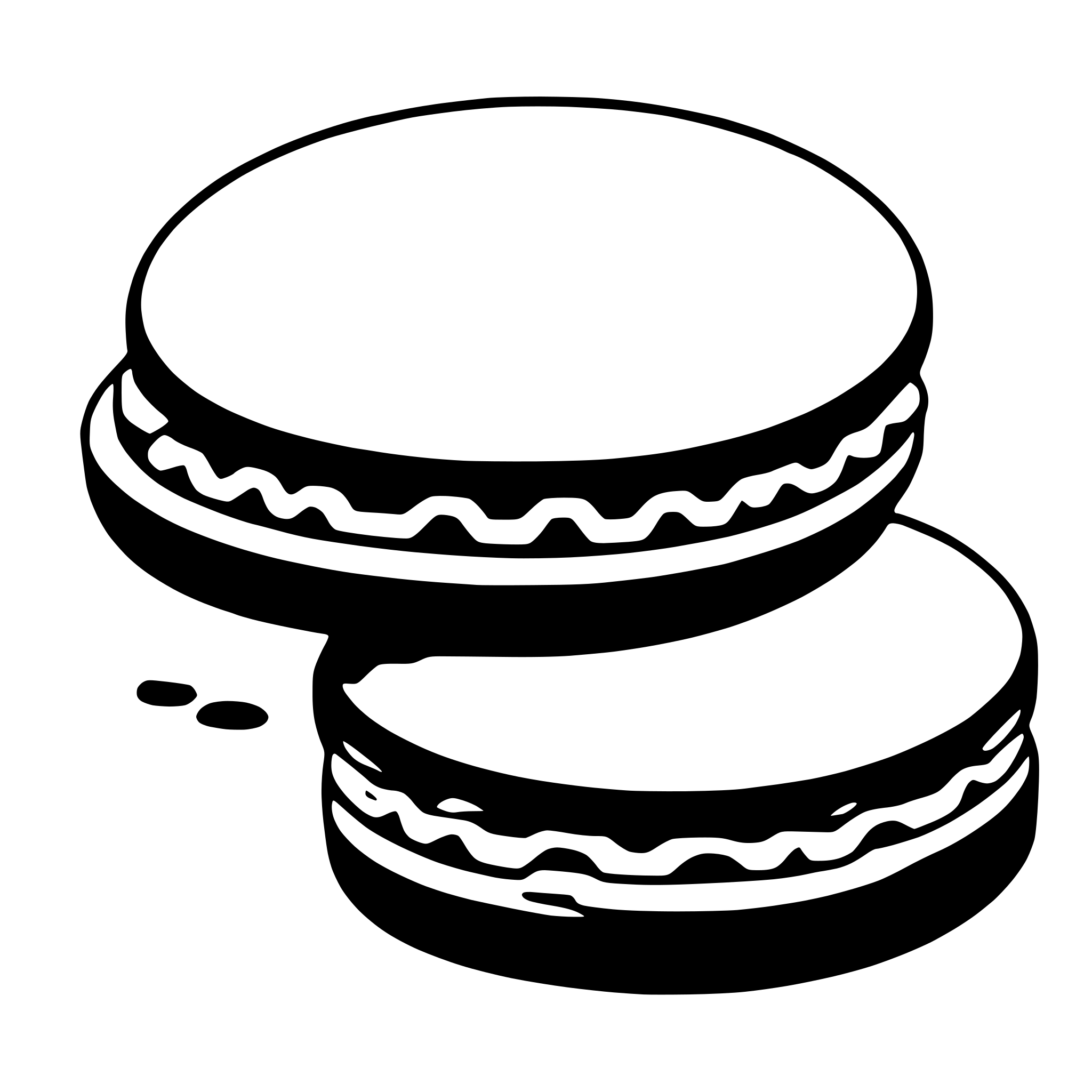 AI-generated SVG of a macaroon