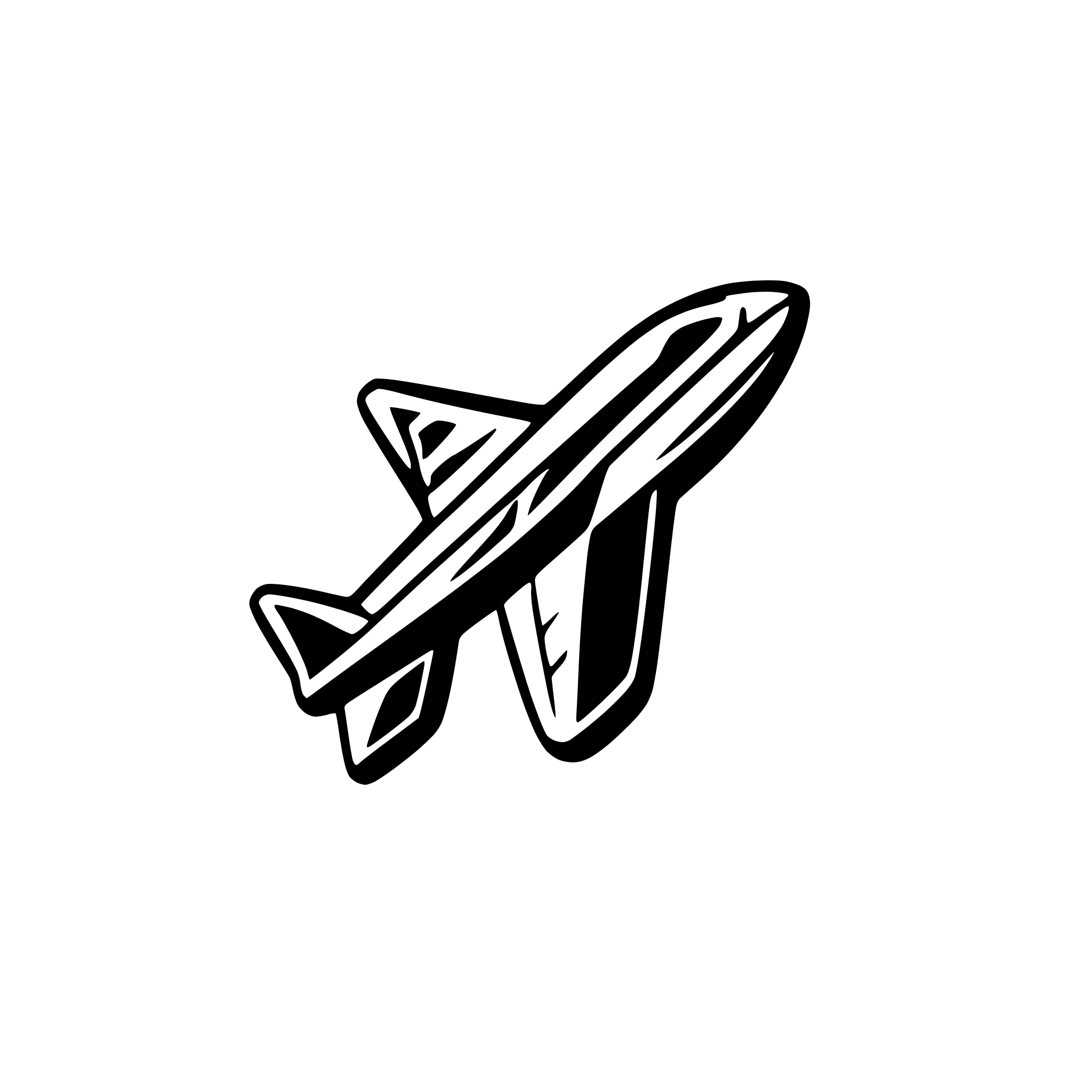 AI-generated SVG of 'jet flying'