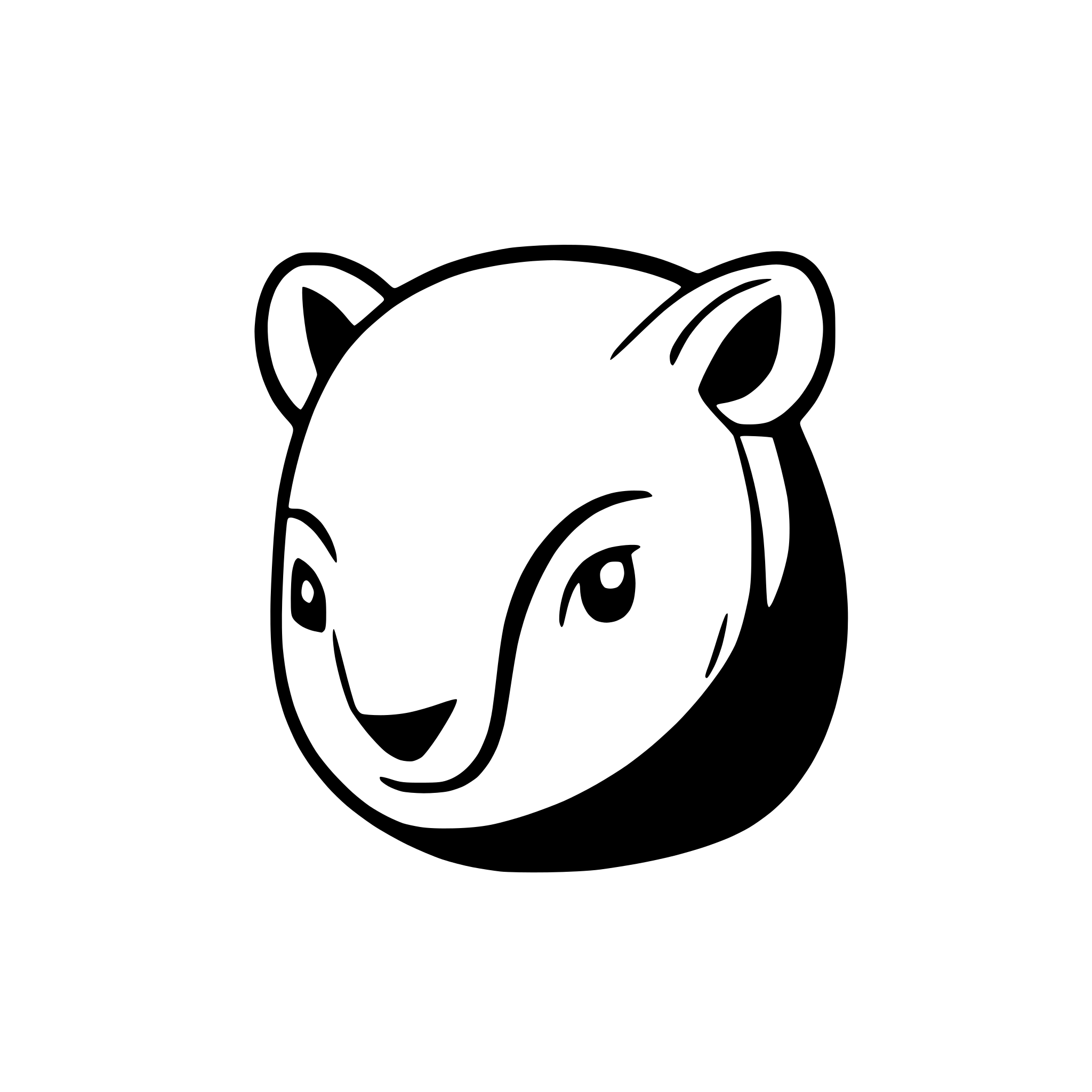 AI-generated SVG of a wombat face