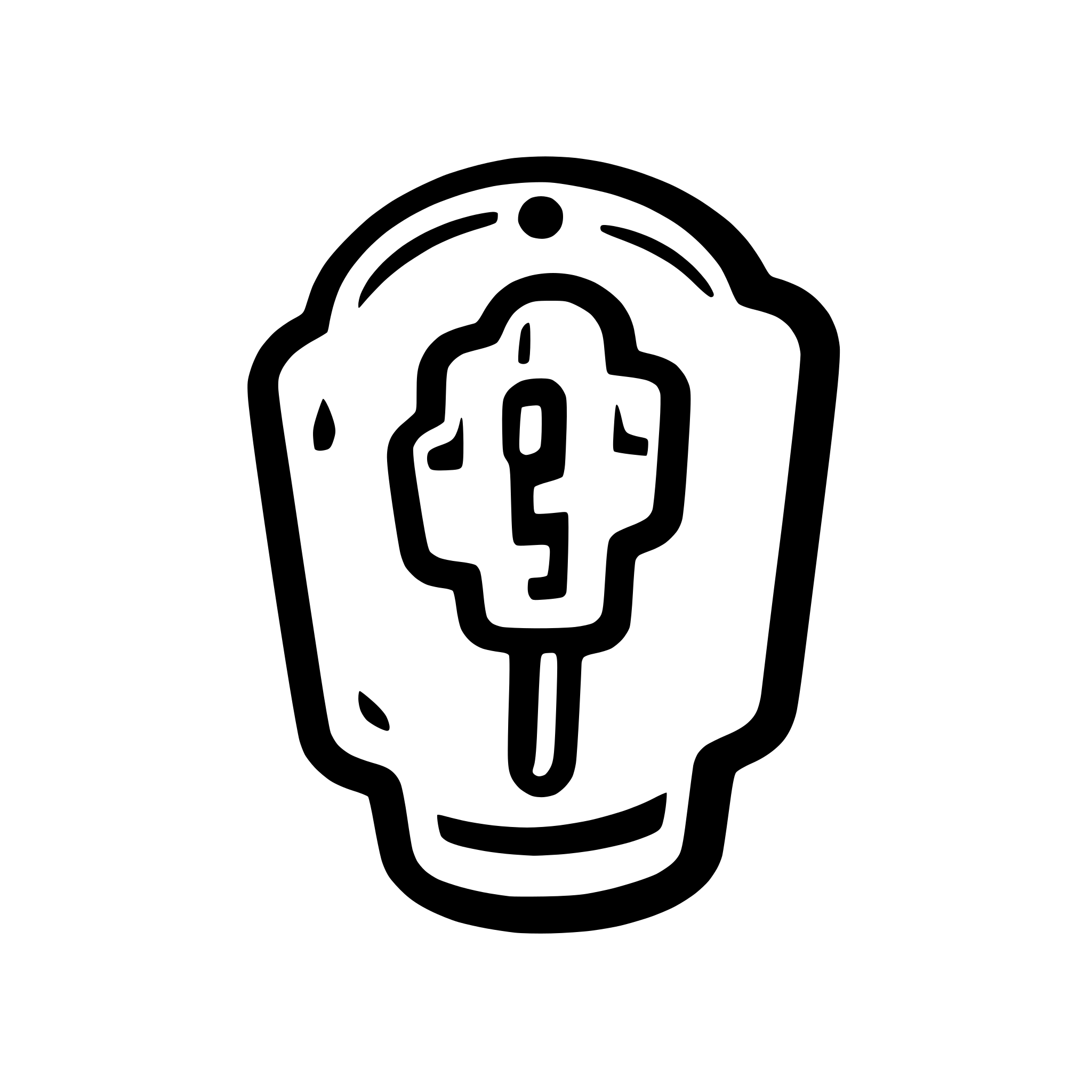 AI-generated SVG of a key stone