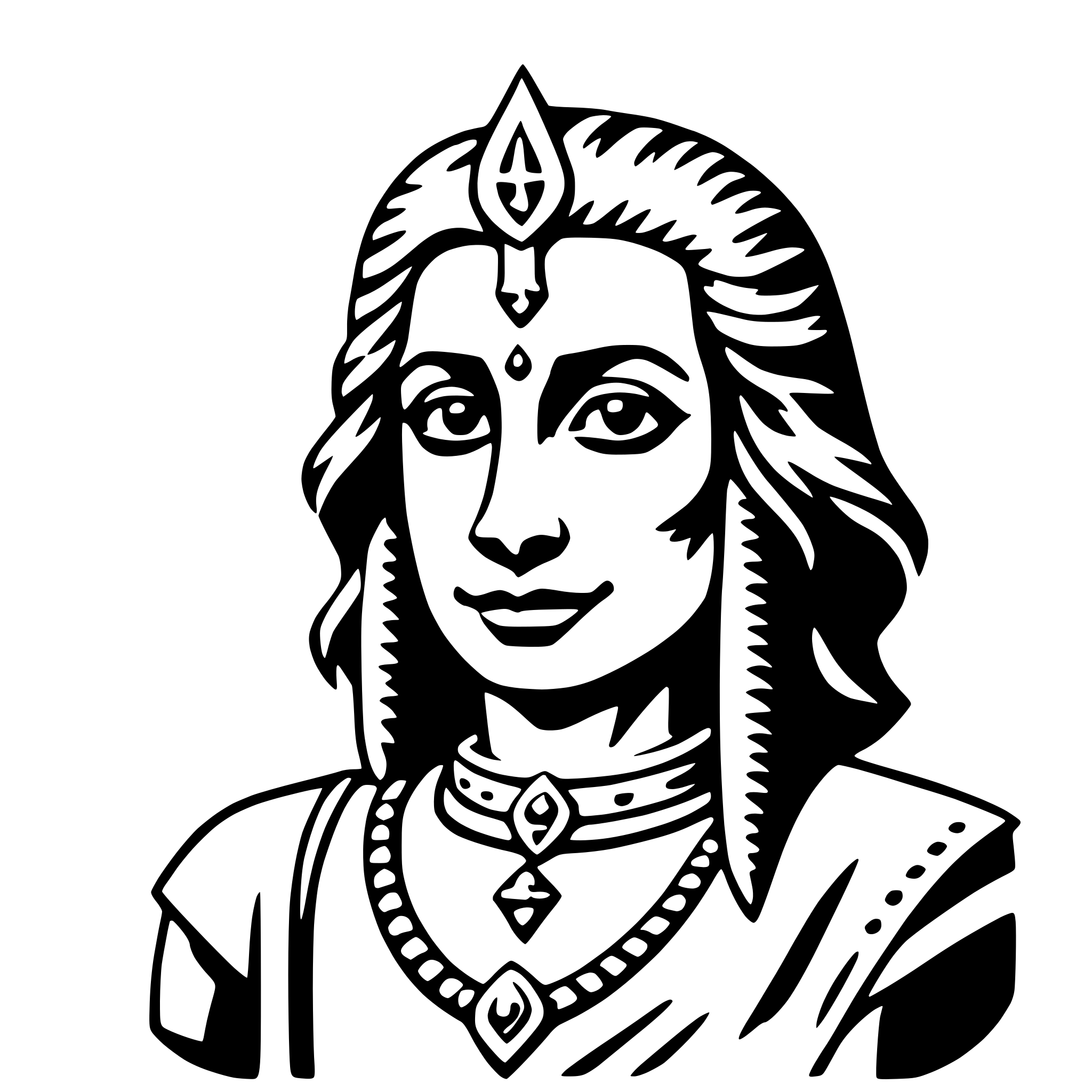 AI-generated SVG of a varuna