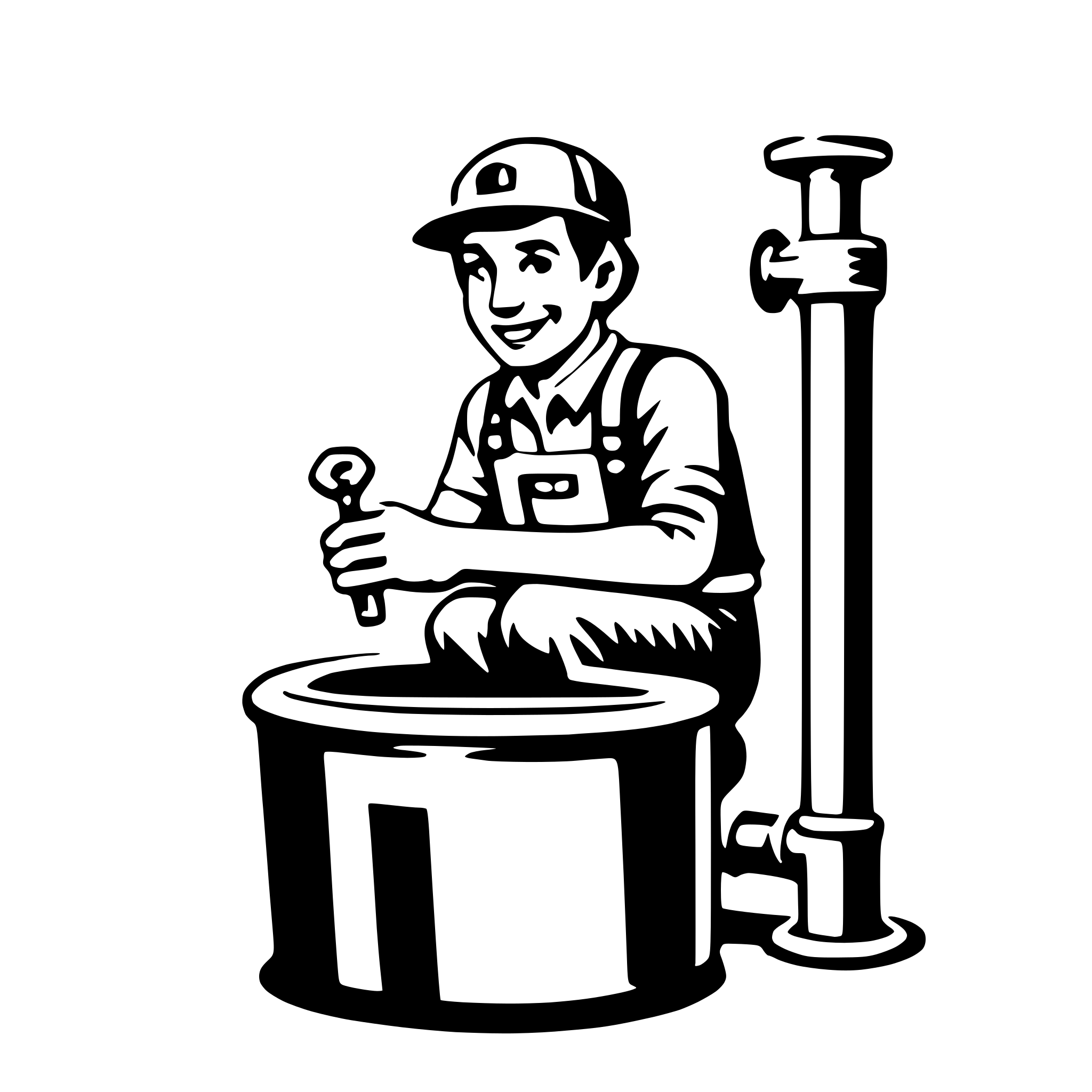 AI-generated SVG of 'plumber'