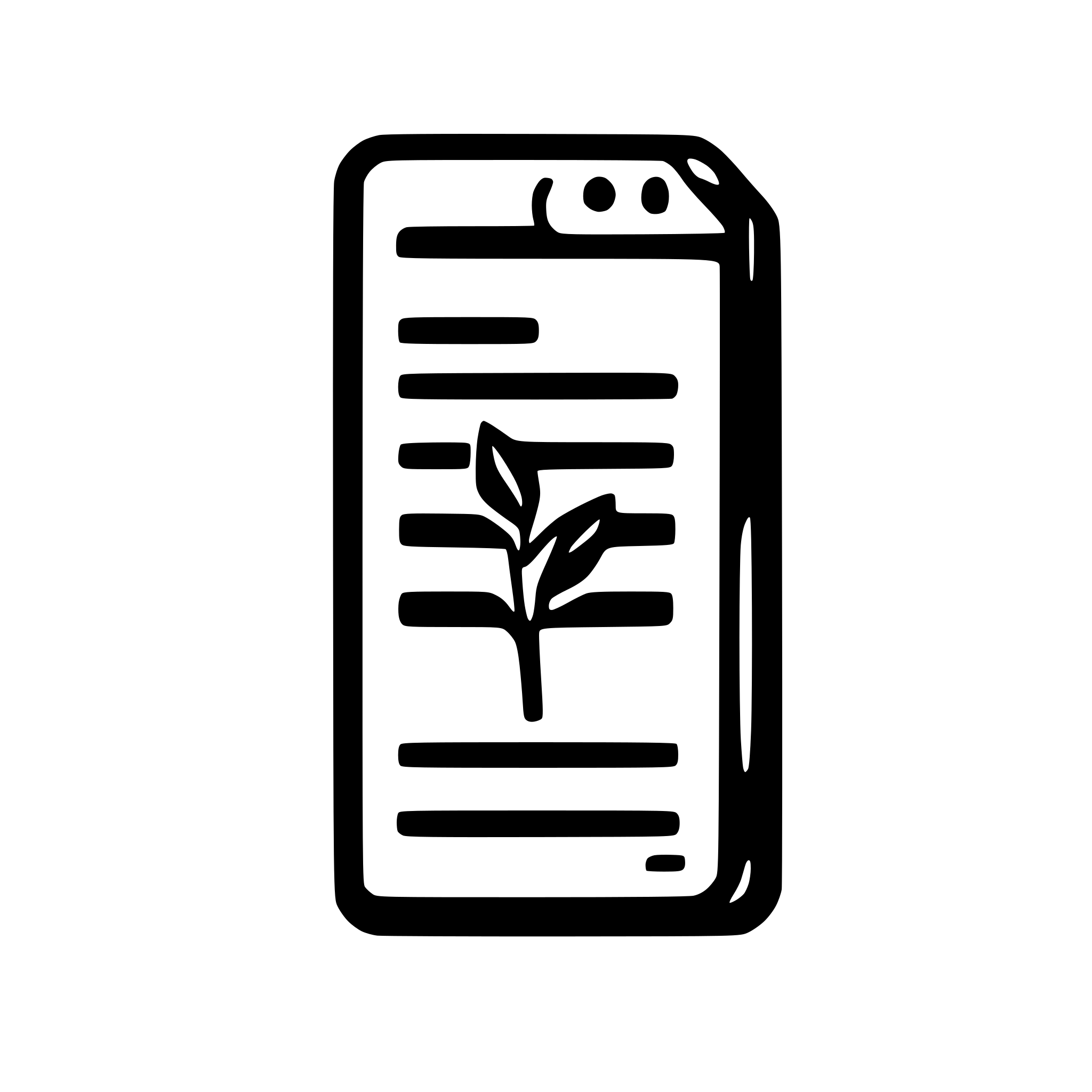 AI-generated SVG of a minimalistic icon of a document