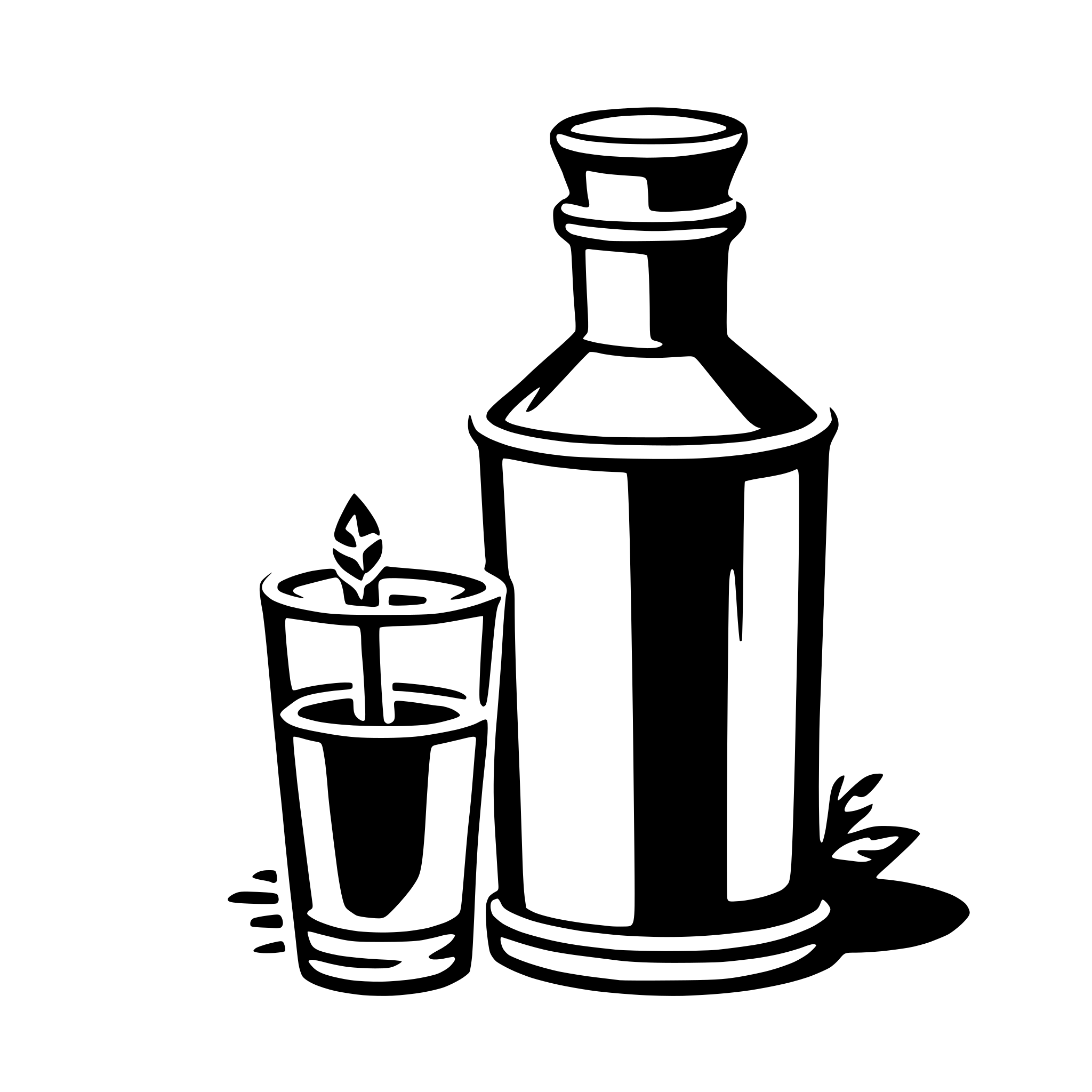 AI-generated SVG of a flask