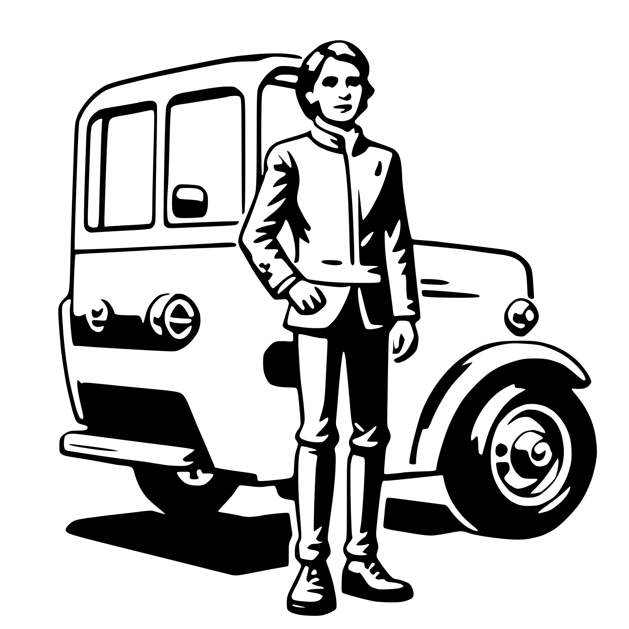 AI-generated SVG of a coach