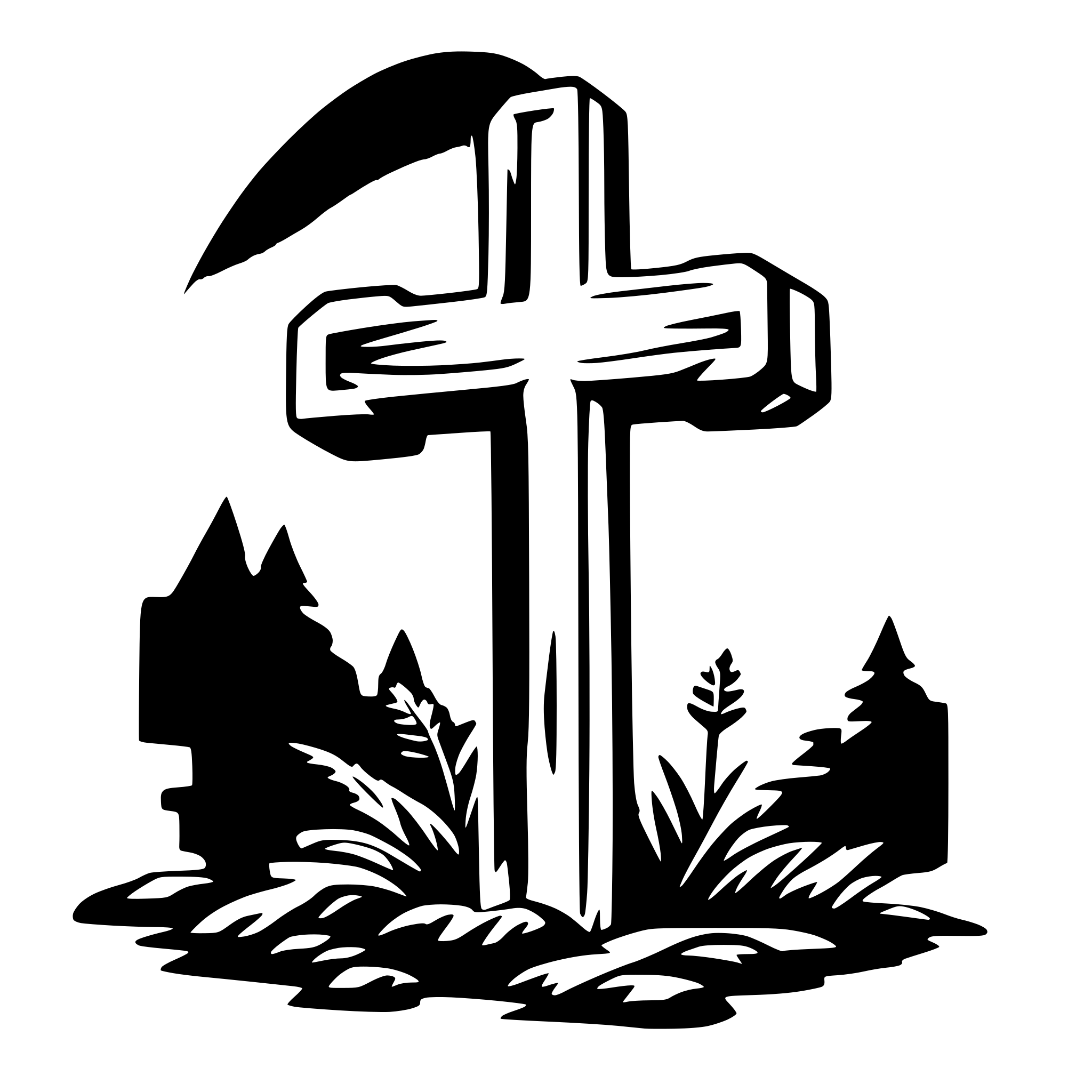 AI-generated SVG of 'Kreuz'