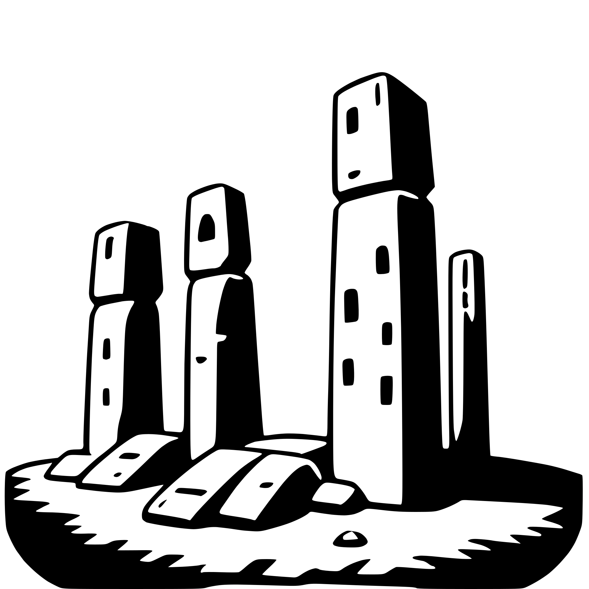 AI-generated SVG of 'stonehenge'