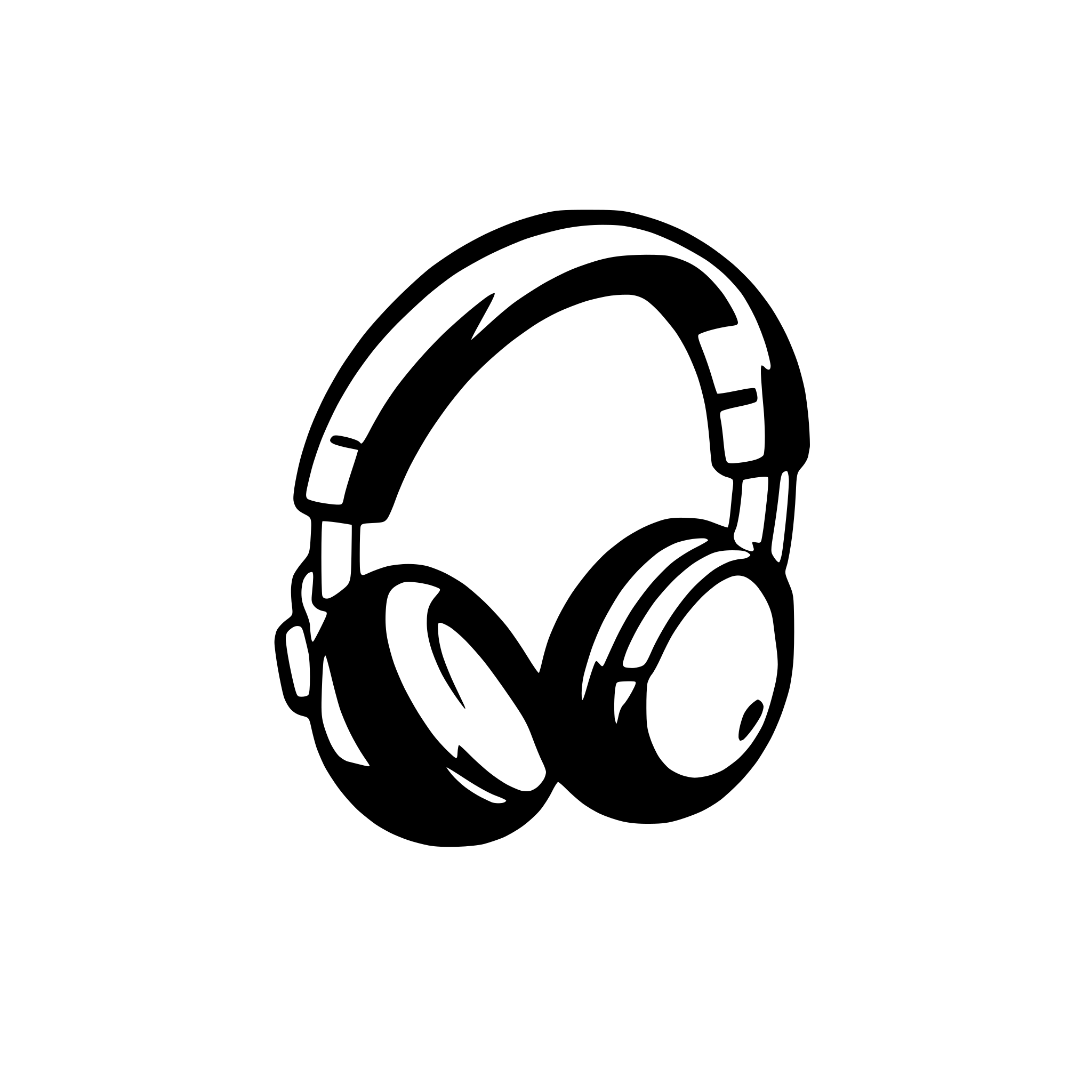 AI-generated SVG of 'headphone'