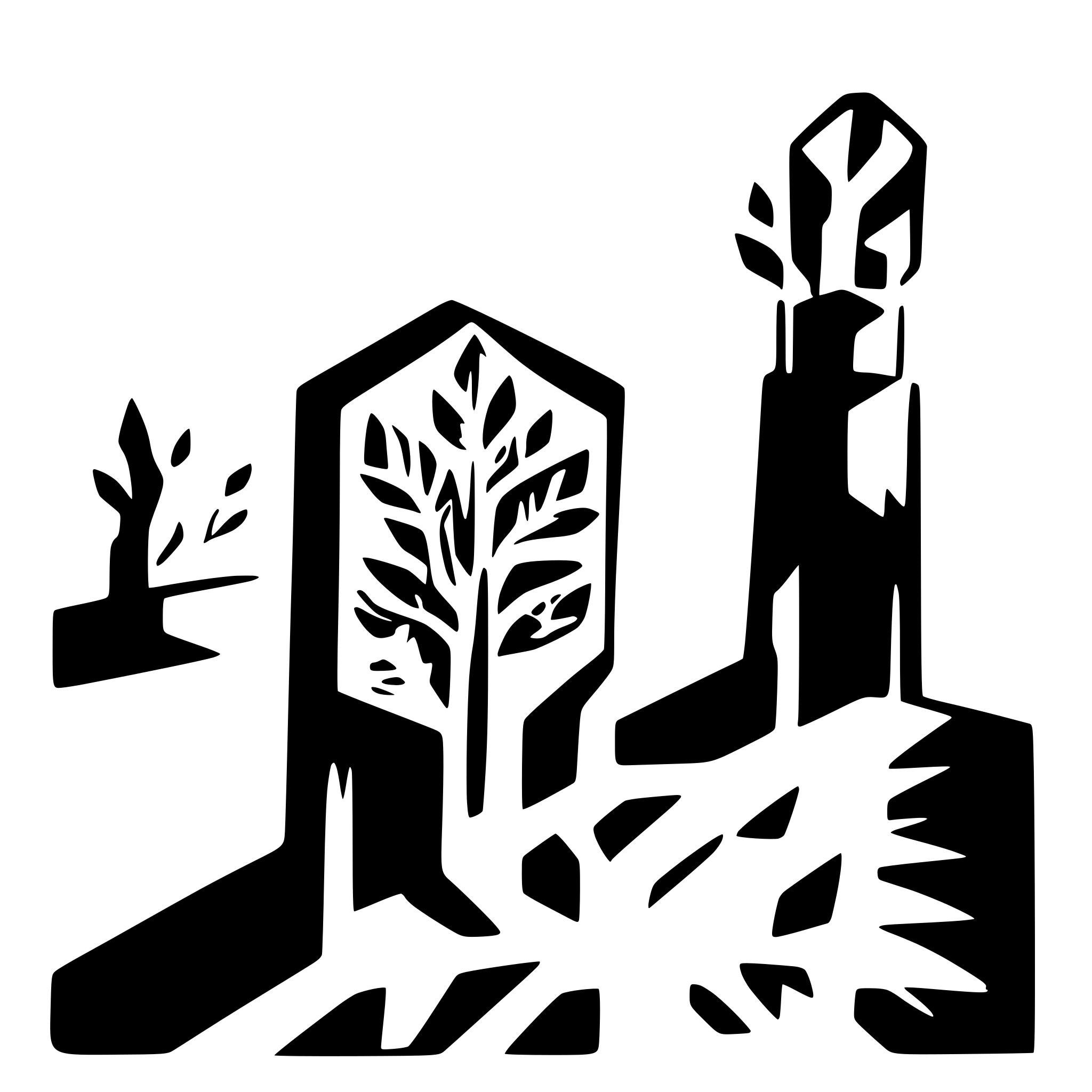AI-generated SVG of a stencil where inner elements are connected to the outside for spraypaint