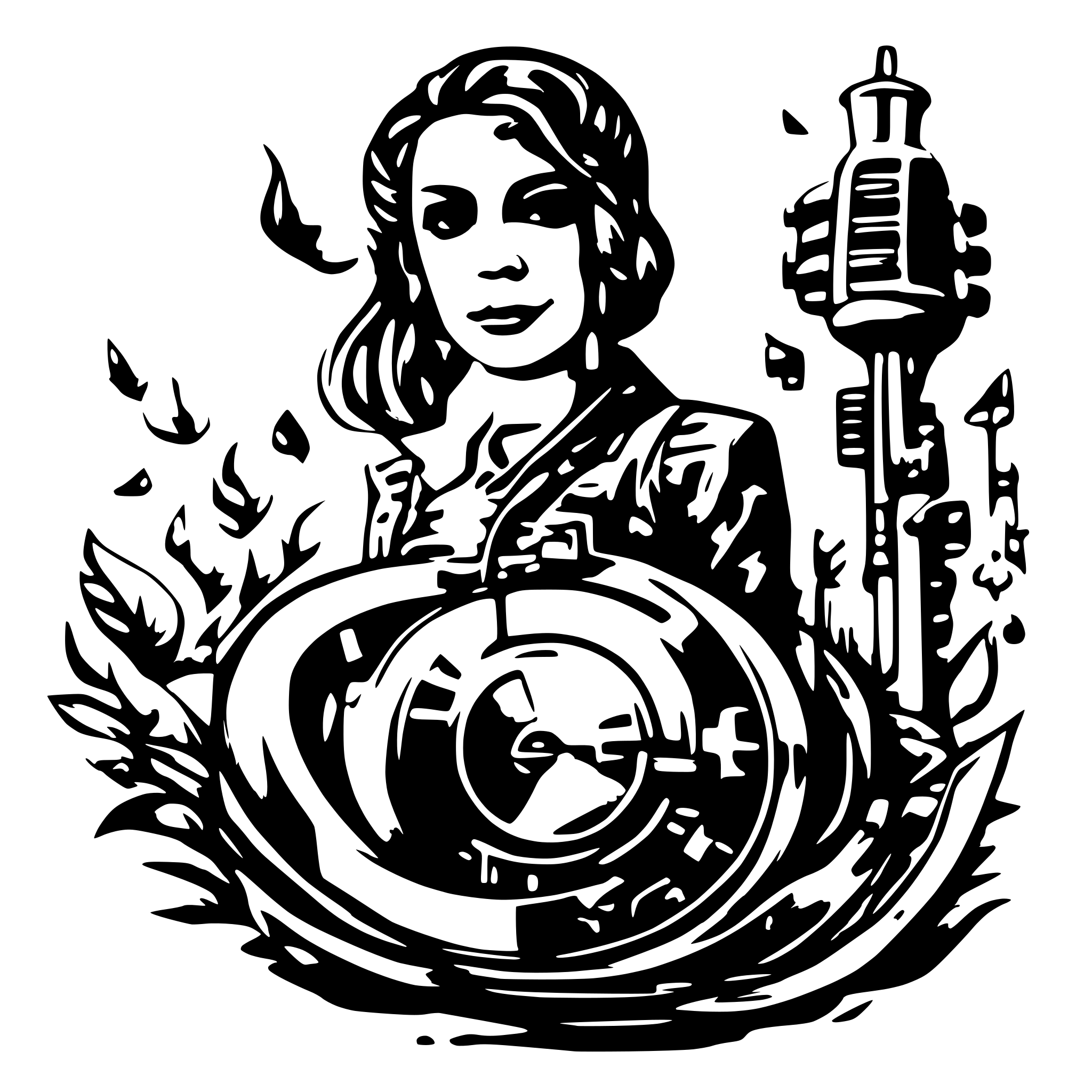 AI-generated SVG of a music