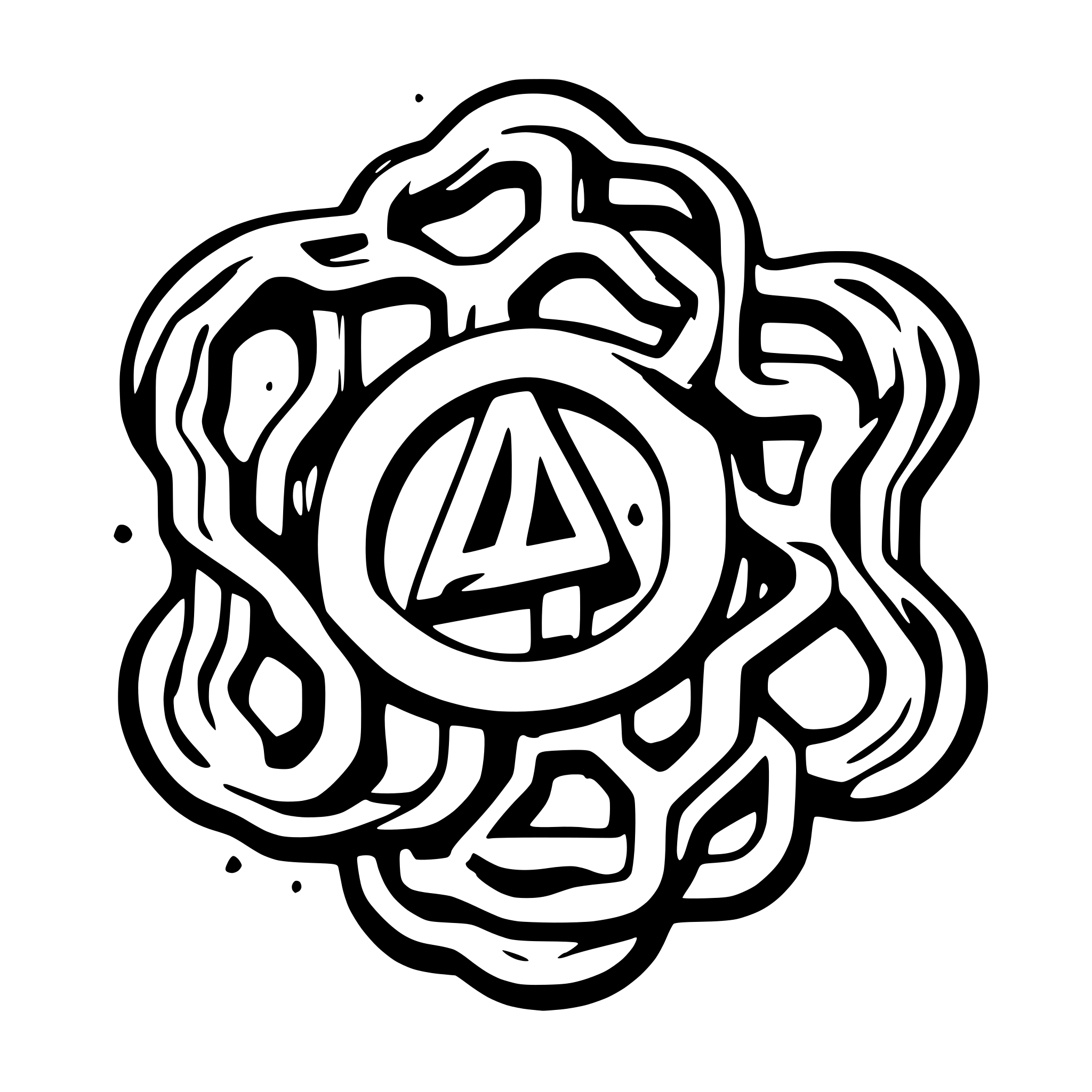 AI-generated SVG of a Name "Ashton Powell" as molecular structure