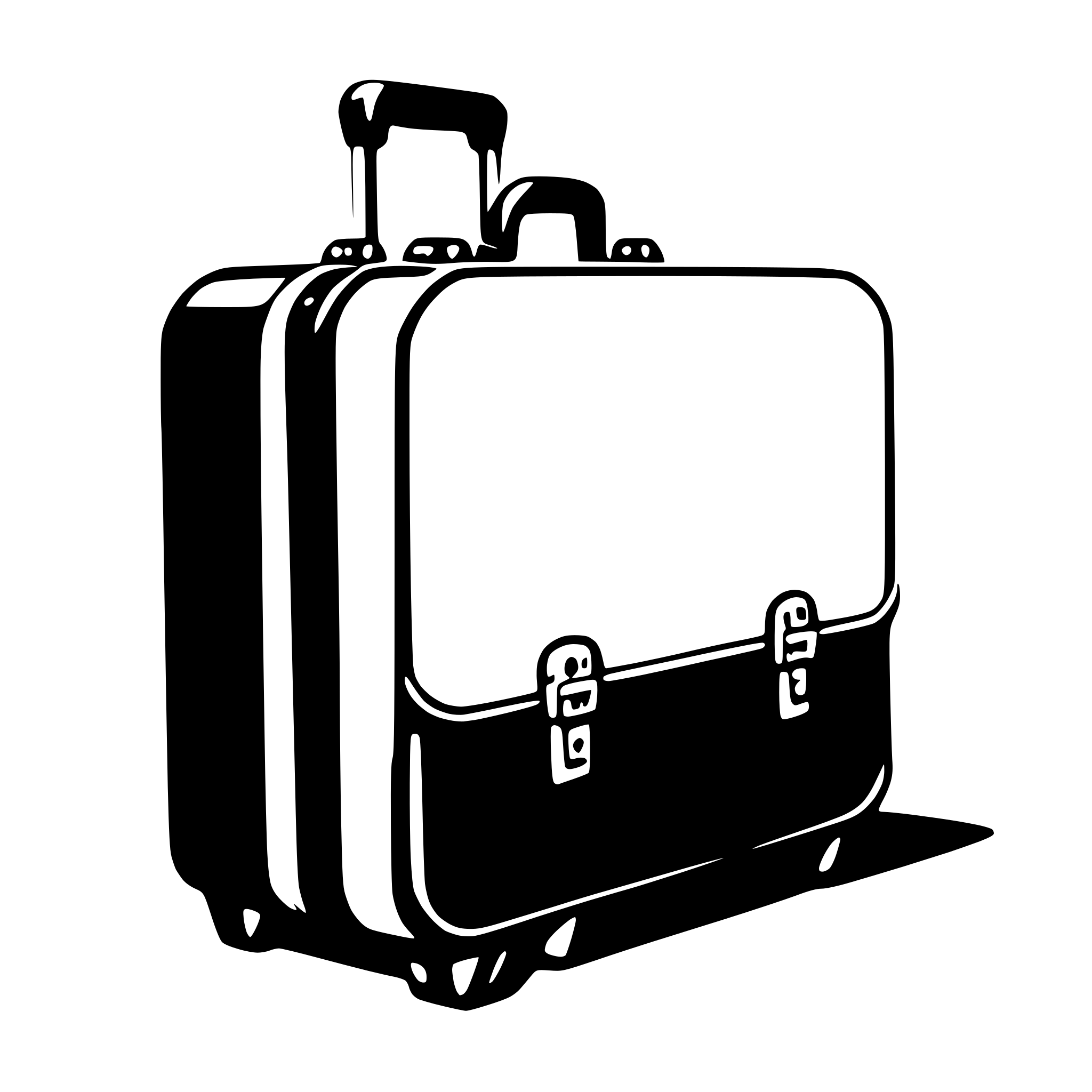 AI-generated SVG of a suitcase
