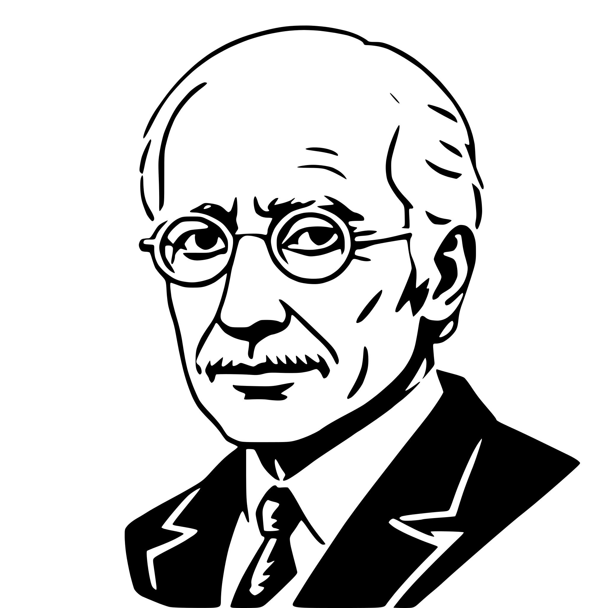 AI-generated SVG of a carl jung