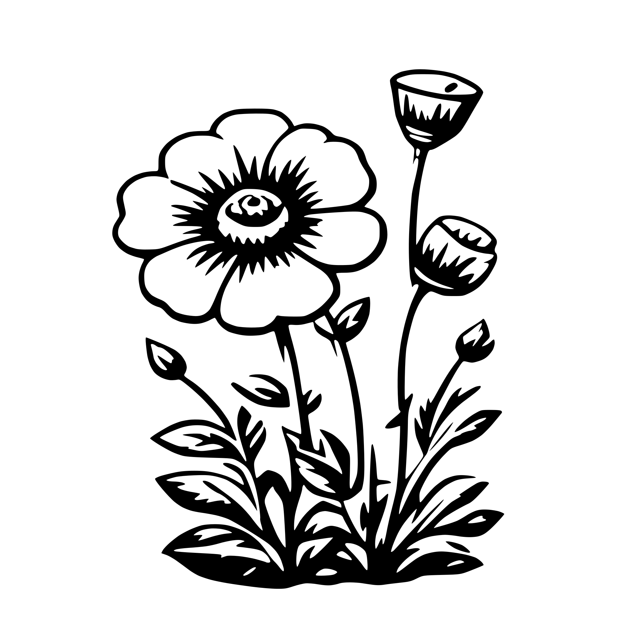 AI-generated SVG of a flowers