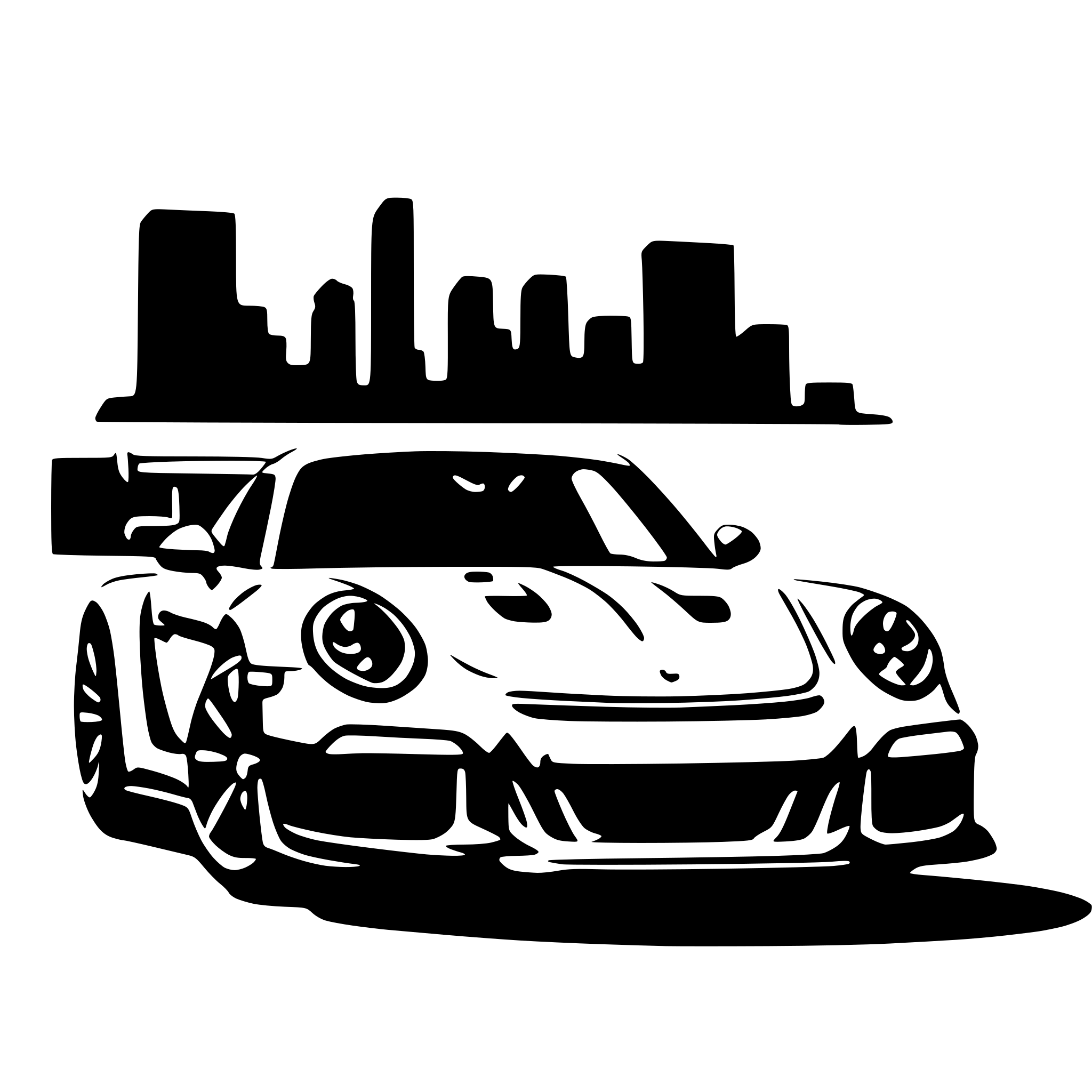 AI-generated SVG of 'gt3 rs'