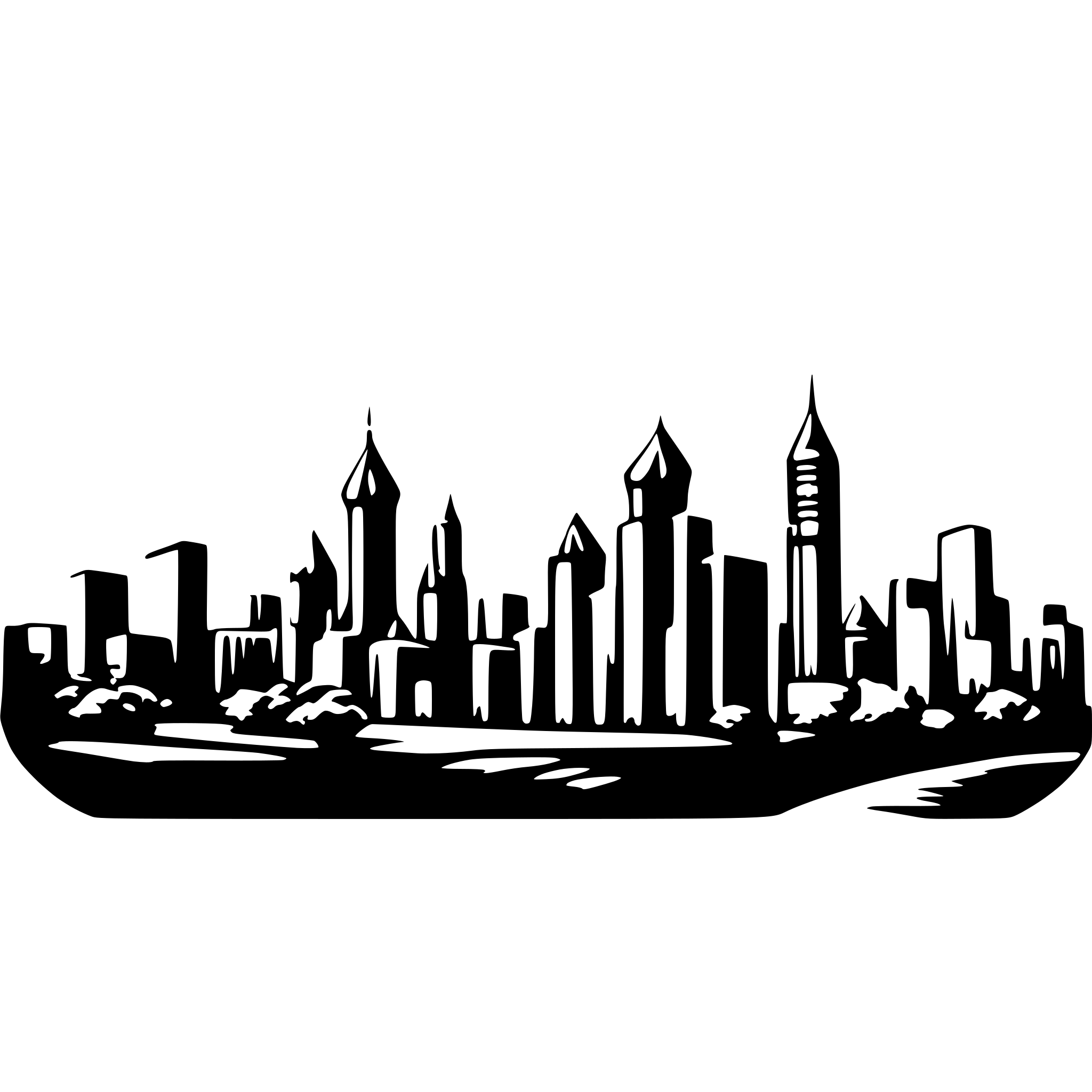 AI-generated SVG of 'skyline'