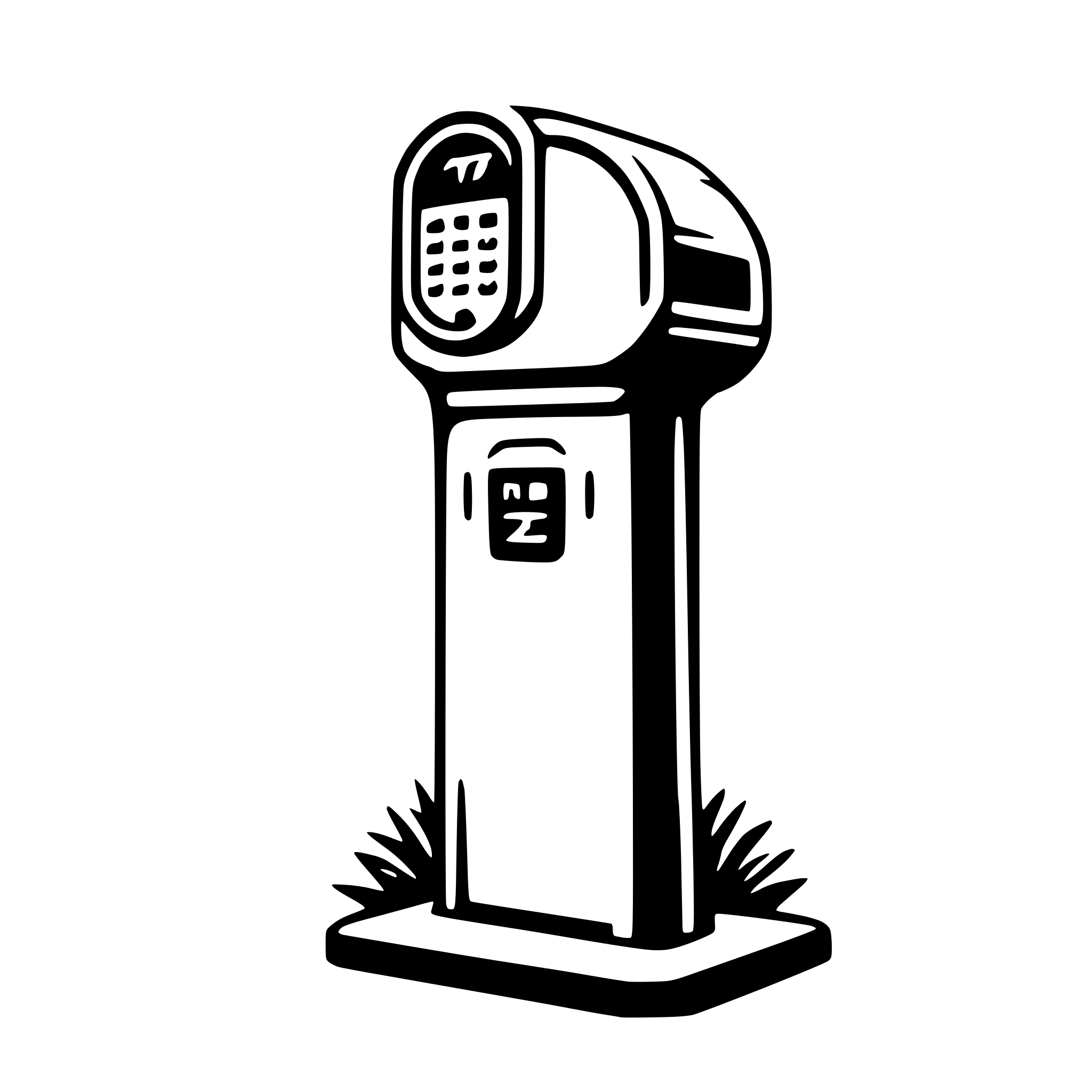 AI-generated SVG of a parking meter
