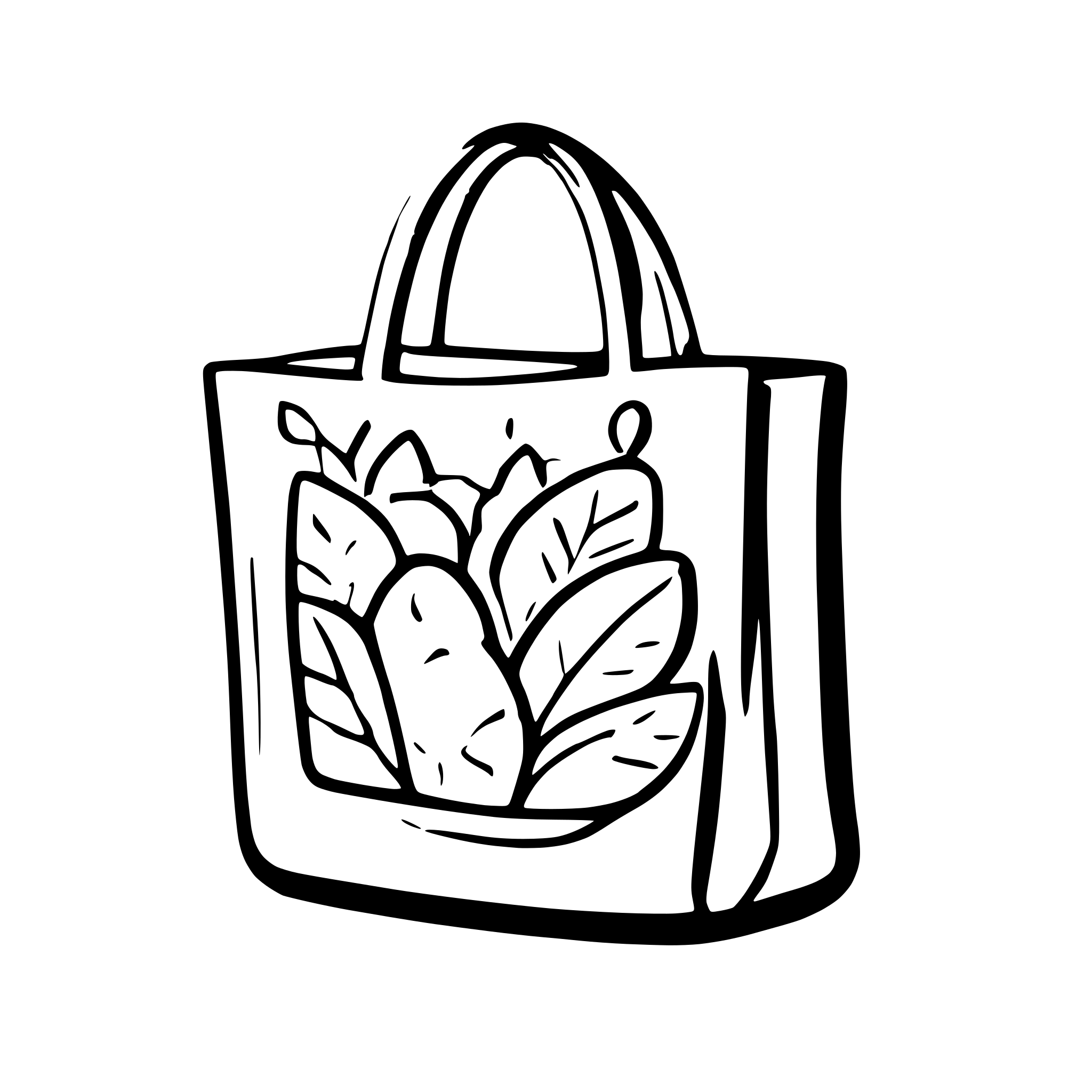 AI-generated SVG of 'mesh bag with groceries'
